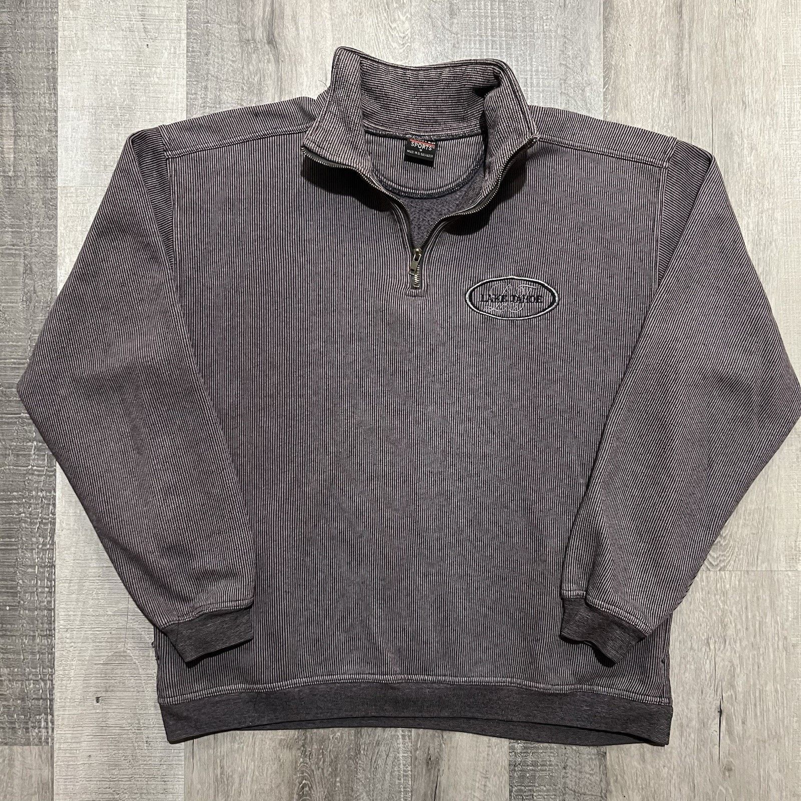 Vintage VTG Lake Tahoe 1/4 Zip Sweatshirt Ribbed Travel Sweatshirt Size US M / EU 48-50 / 2 - 1 Thumbnail