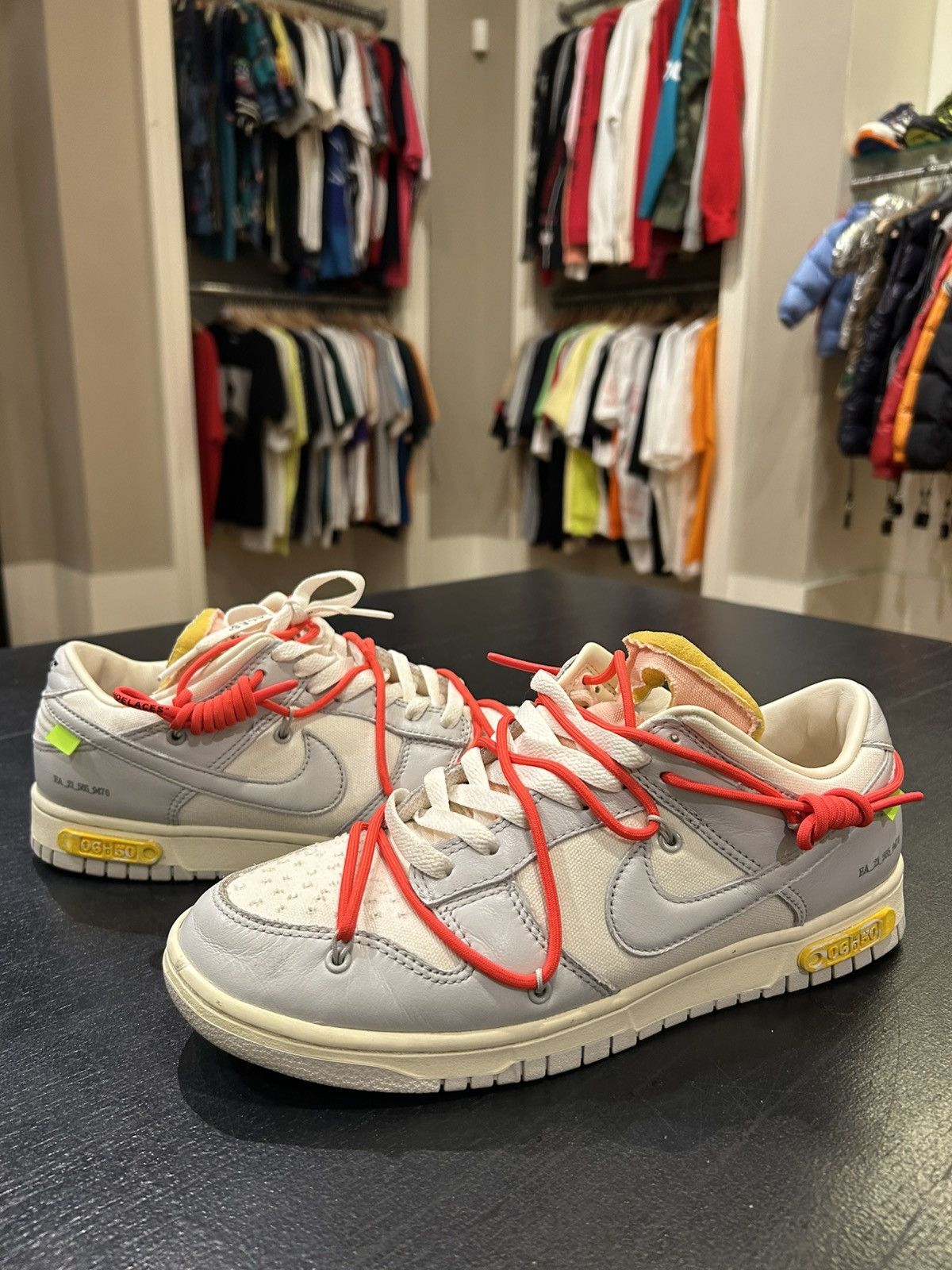 Nike × Off-White Nike Dunk Low Off-White Lot 6 Size US 9 / EU 42 - 1 Thumbnail