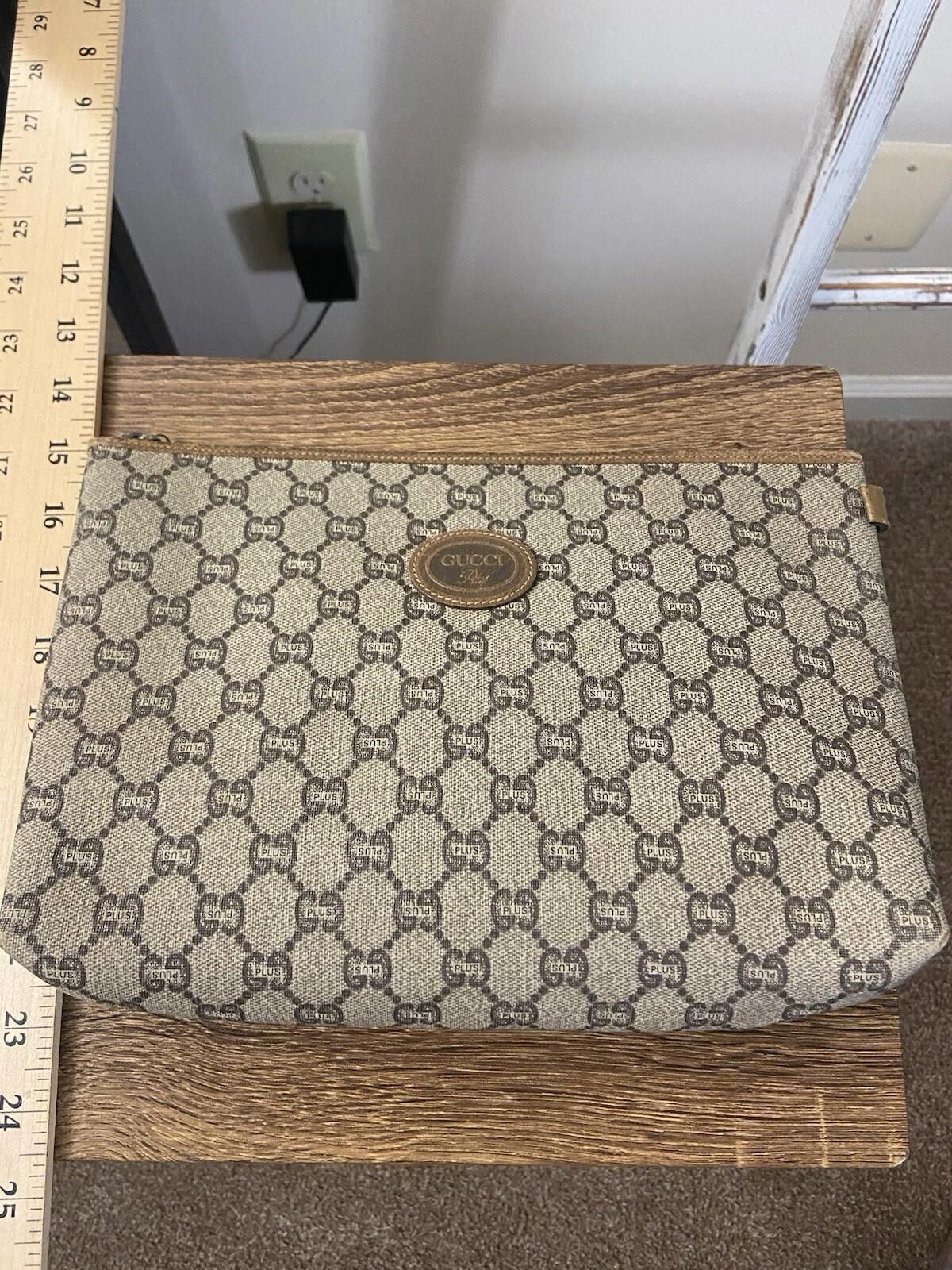 Gucci Gucci Plus Supreme logo pvc leather clutch pouch second bag Size ONE SIZE - 3 Thumbnail