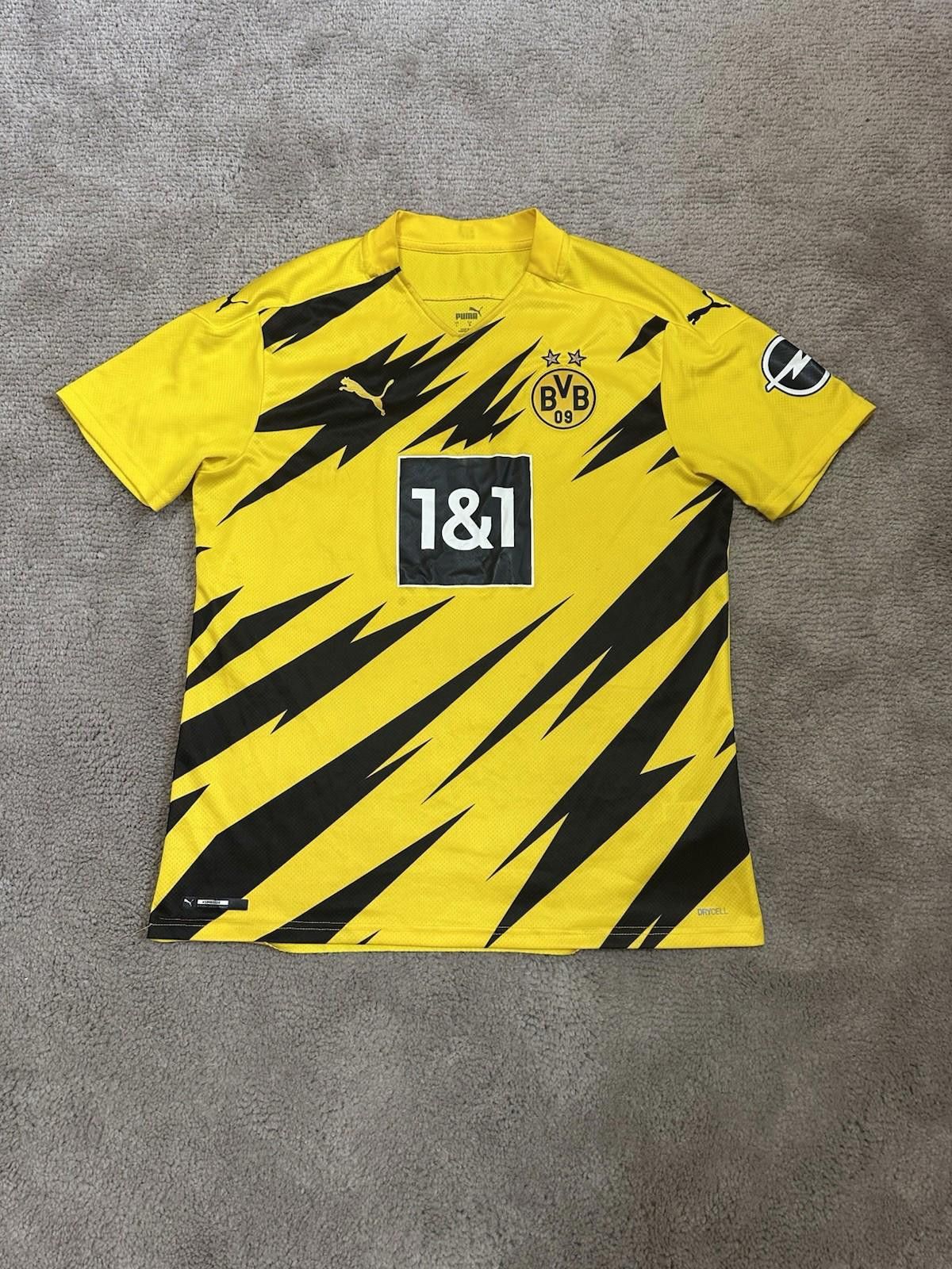 Puma BORUSSIA DORTMUND 2020 2021 HOE FOOTBALL SHIRT SOCCER JERSEY Size US L / EU 52-54 / 3 - 1 Thumbnail