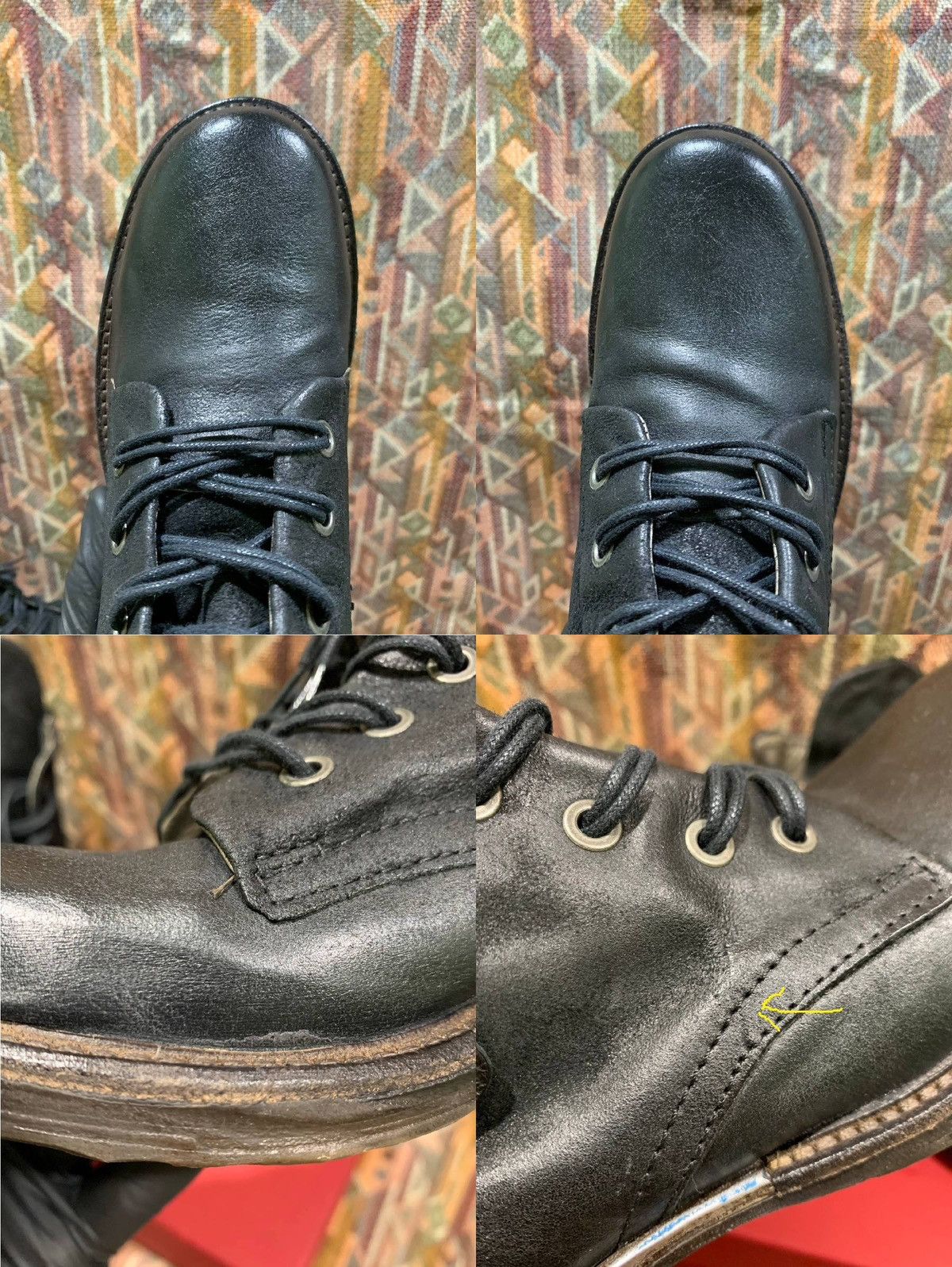A.S.98 A.S.98 Airstep Black Leather Dibla Combat Biker Ankle Boots Size US 9 / IT 39 - 13 Thumbnail