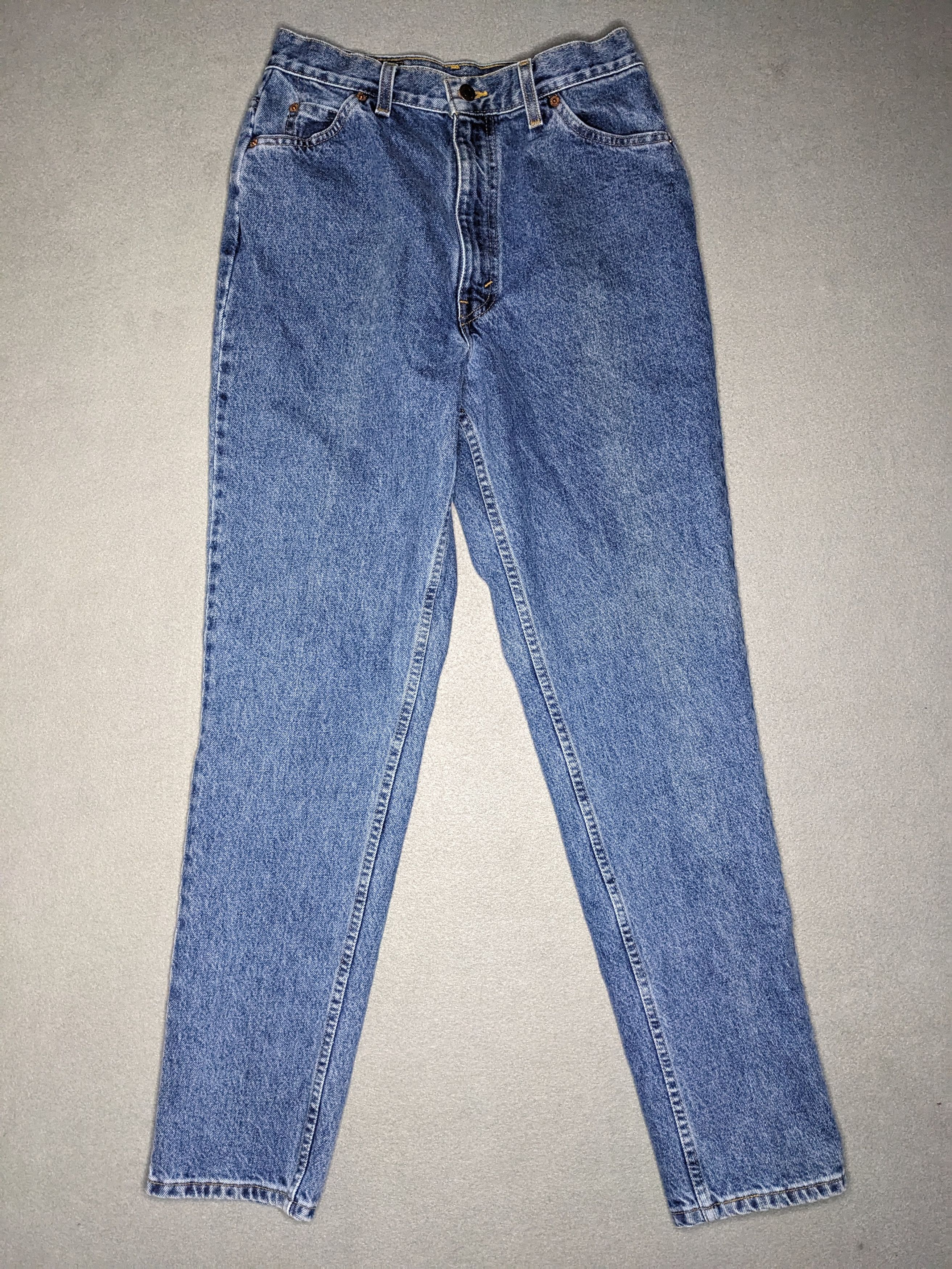 Levi's VINTAGE 90s Levis 550 Orange Tab Jeans High Rise Denim Size 29" - 1 Thumbnail