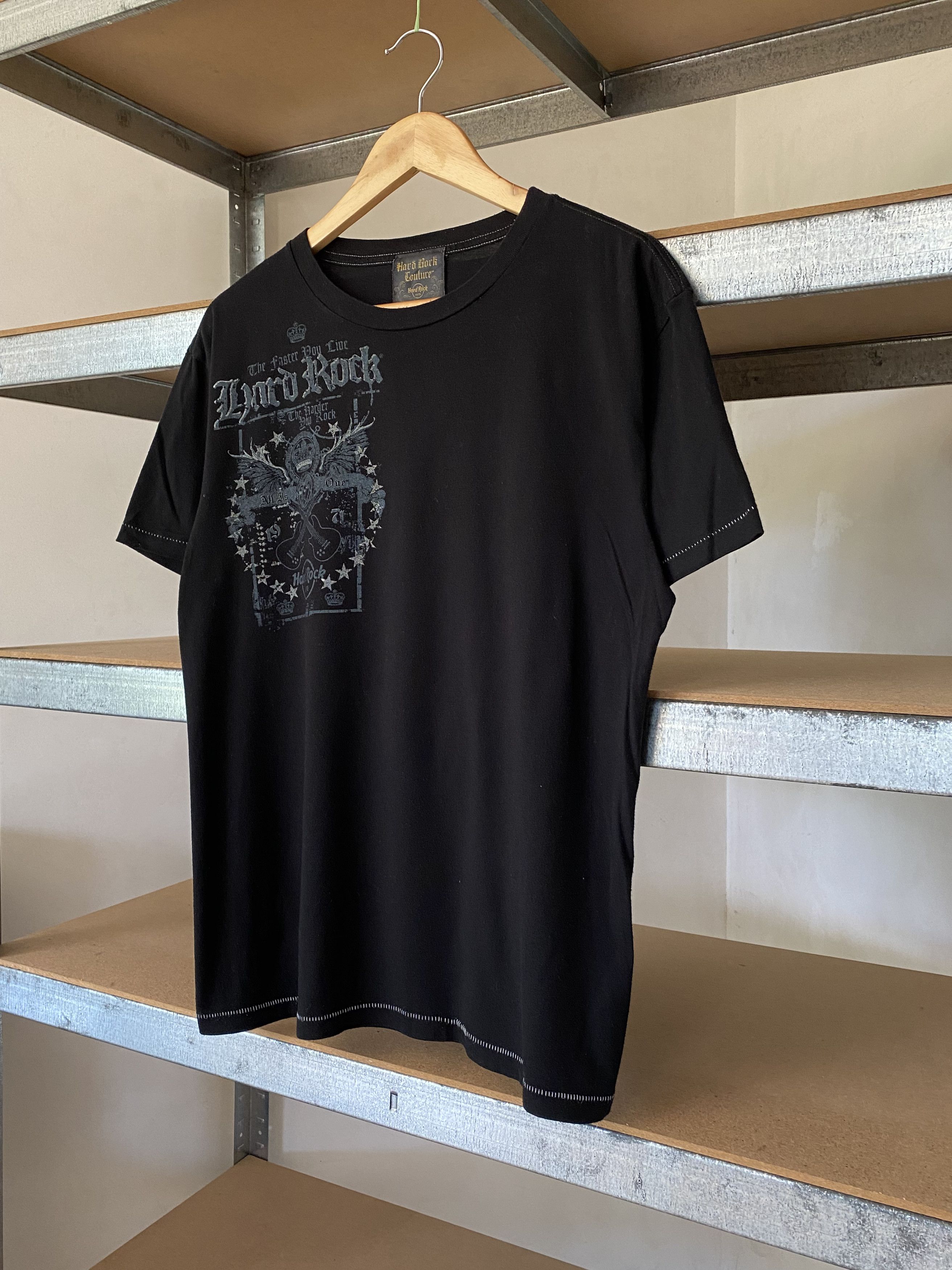 Hard Rock Cafe Hard Rock Cafe Vintage 2000s Couture Hollywood Y2K T-shirt Size US L / EU 52-54 / 3 - 6 Thumbnail
