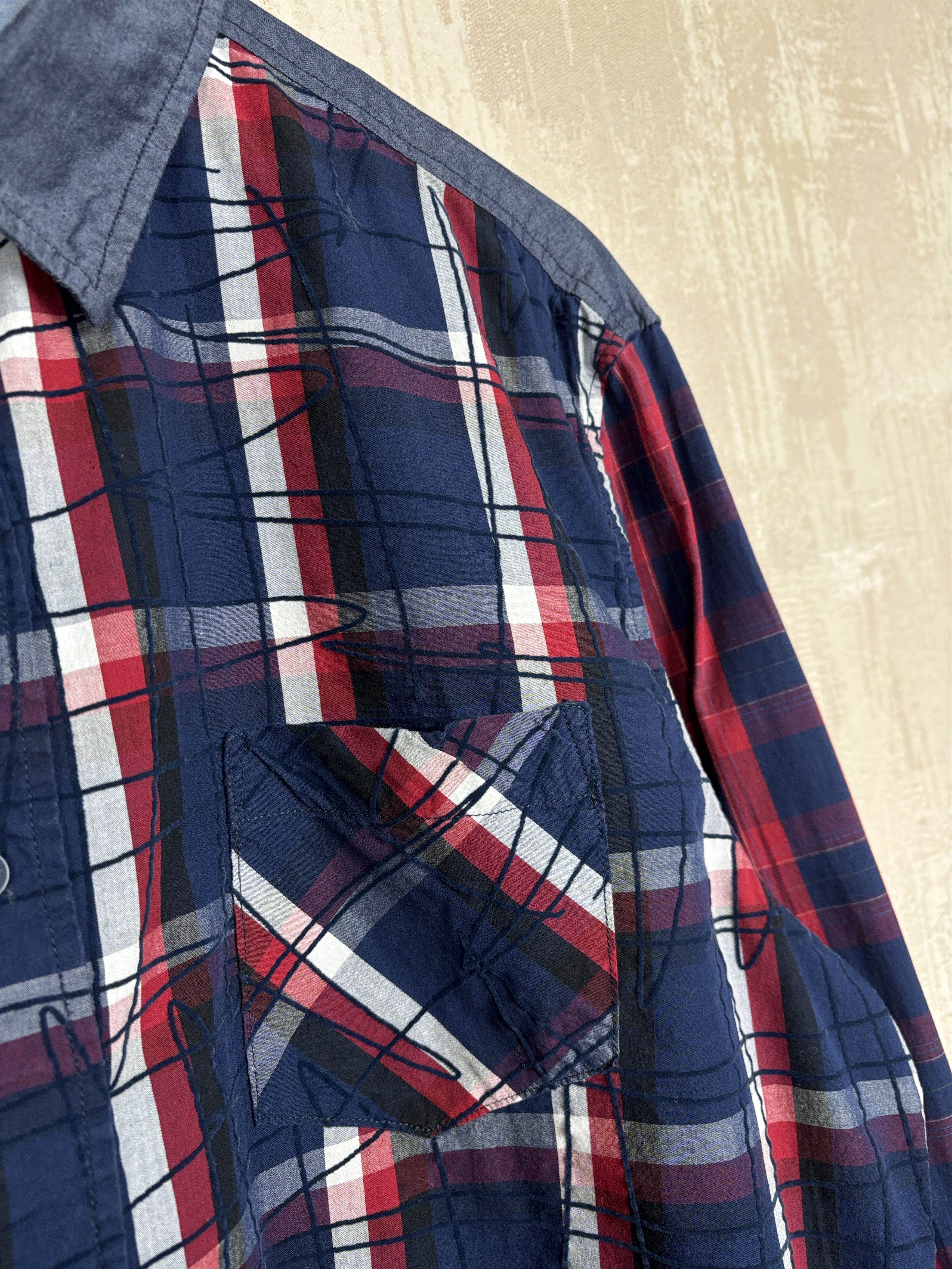 Desigual Desigual Check Long Sleeve Shirt Size US L / EU 52-54 / 3 - 5 Thumbnail