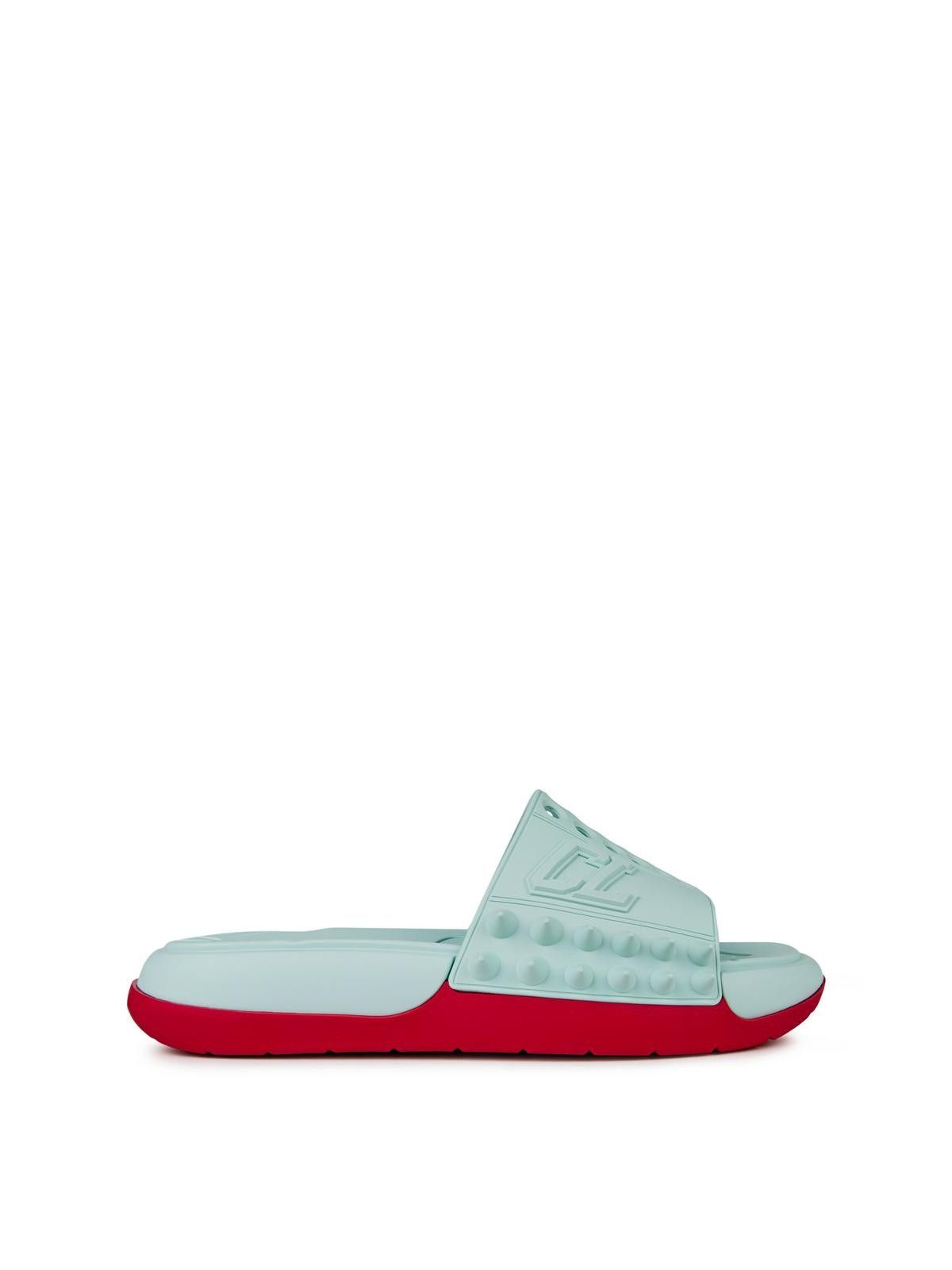 Christian Louboutin o1s1wg111025 Slide in Sky Blue Size US 8 / EU 41 - 2 Thumbnail