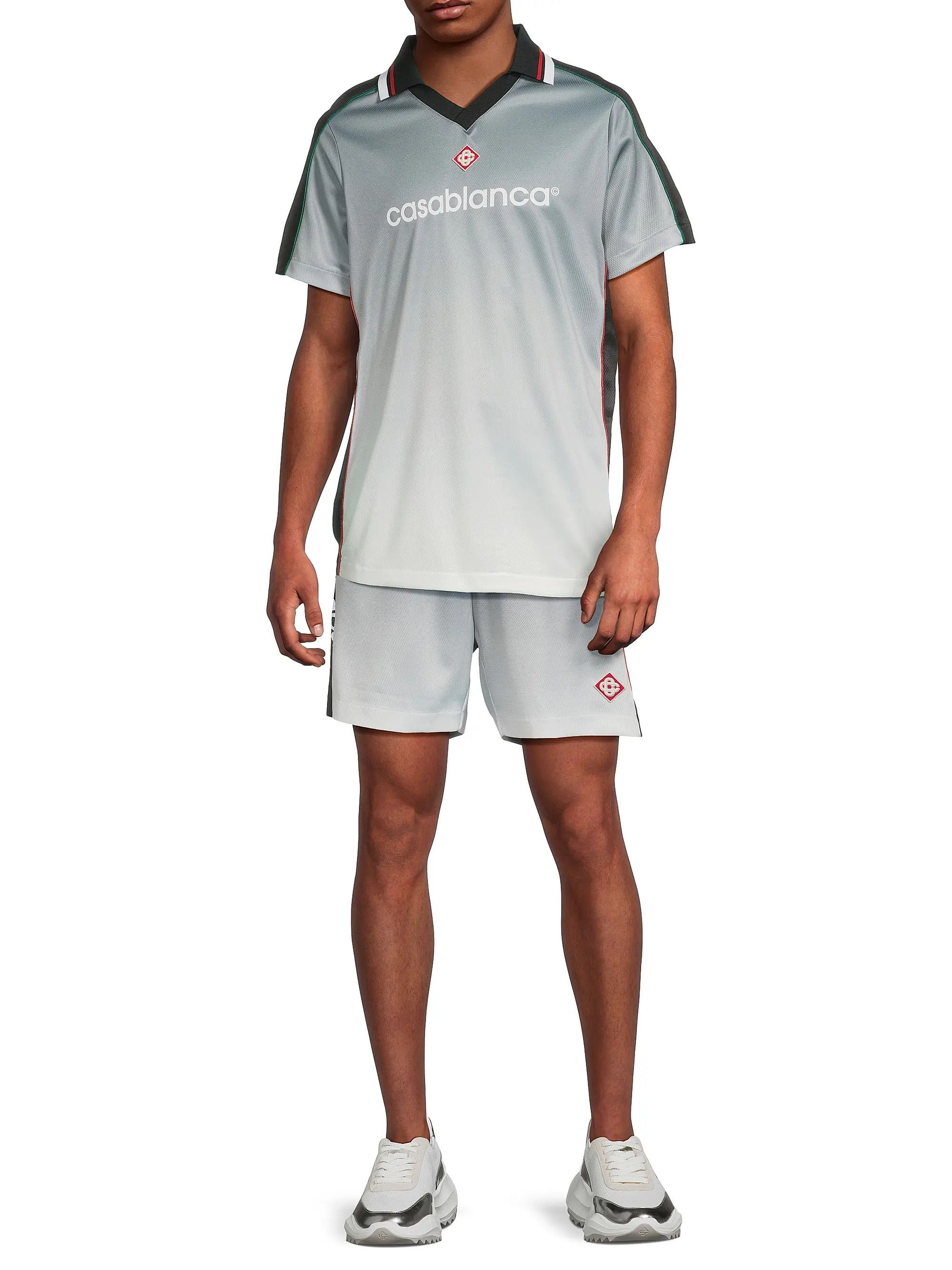 Casablanca os11x0725 Printed Football Shorts in Multicolor Size US 30 / EU 46 - 2 Thumbnail