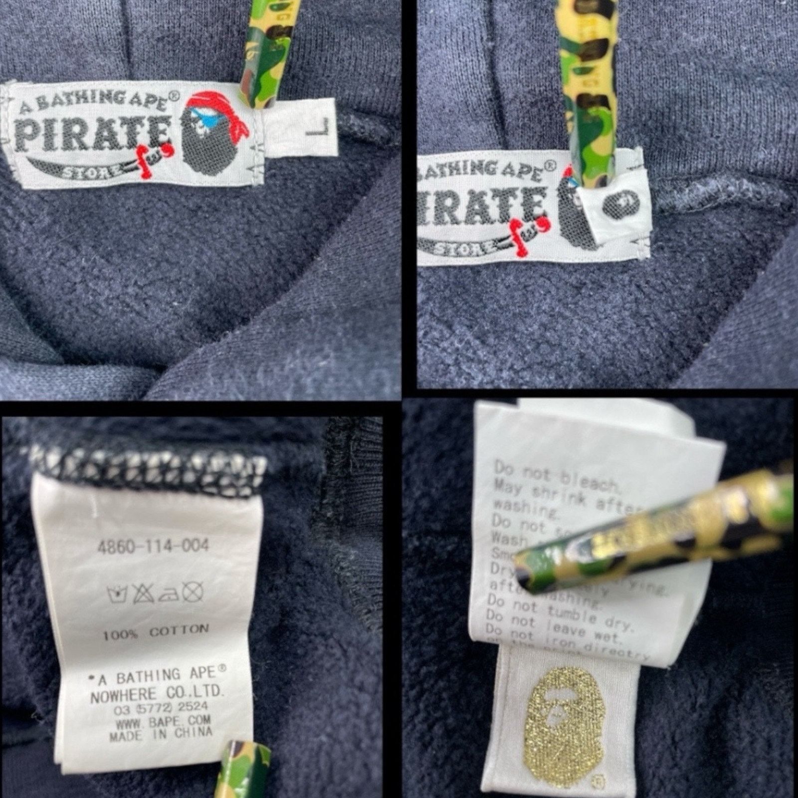 Bape 2011 BAPE Pirate Store Exclusive Hoodie Size US L / EU 52-54 / 3 - 5 Thumbnail