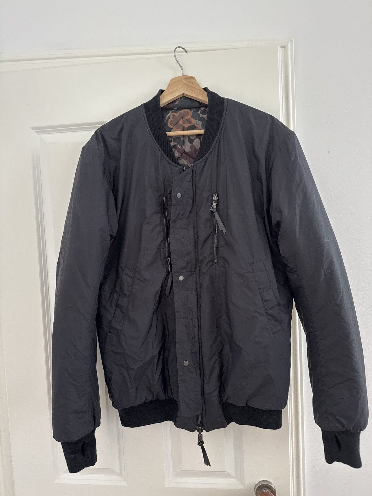 11 by Boris Bidjan Saberi,black XL reversibile Jacket.