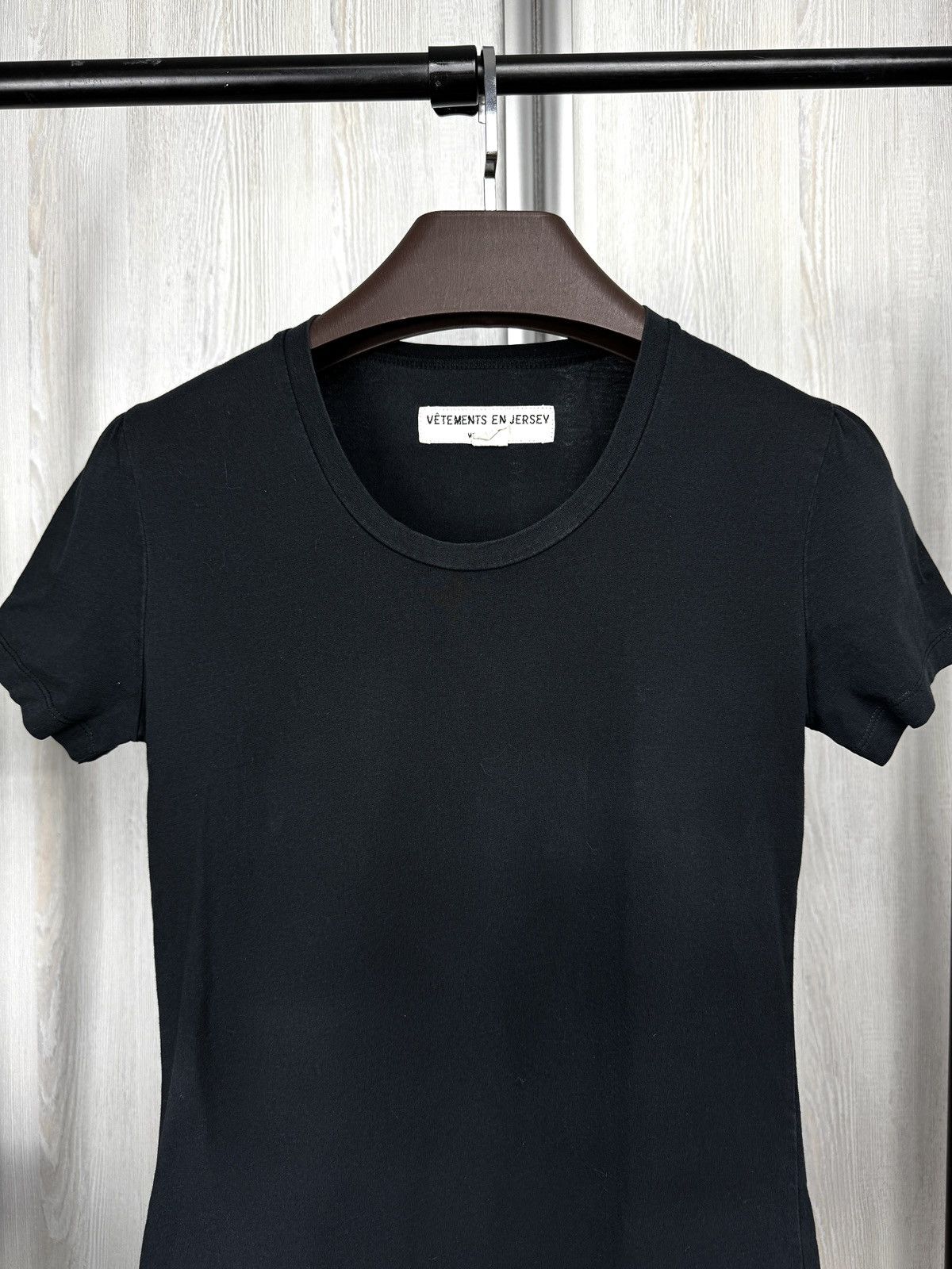 Vetements De Sport By Wim Neels vetements en jersey Wim Neels black tee shirt size 38 Size S / US 4 / IT 40 - 3 Thumbnail