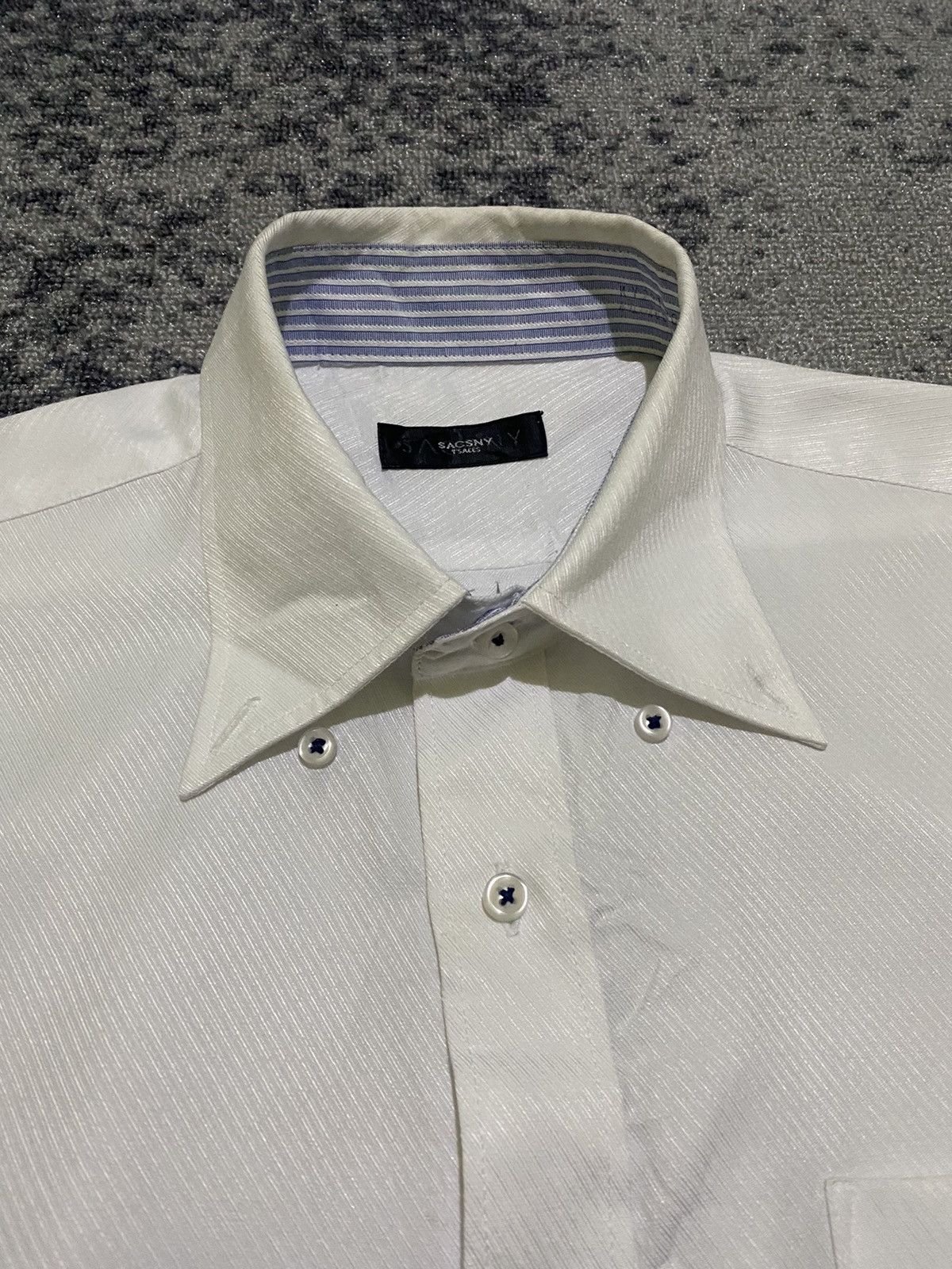 Japanese Brand Y’Sacsny white basic shirt Size US L / EU 52-54 / 3 - 4 Thumbnail