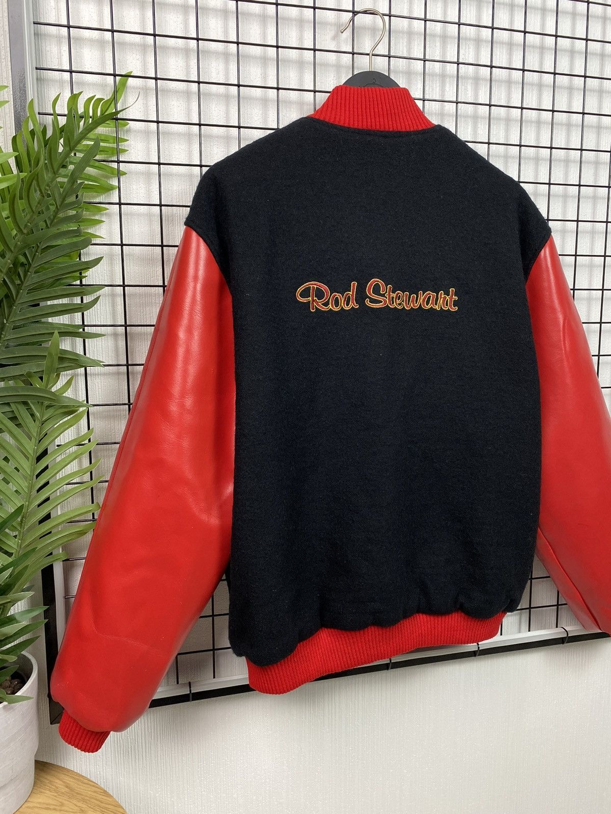 Band Tees × Vintage Super Rare Rod Stewart “Smiler” (album 1974) Varsity jacket Size US L / EU 52-54 / 3 - 2 Thumbnail