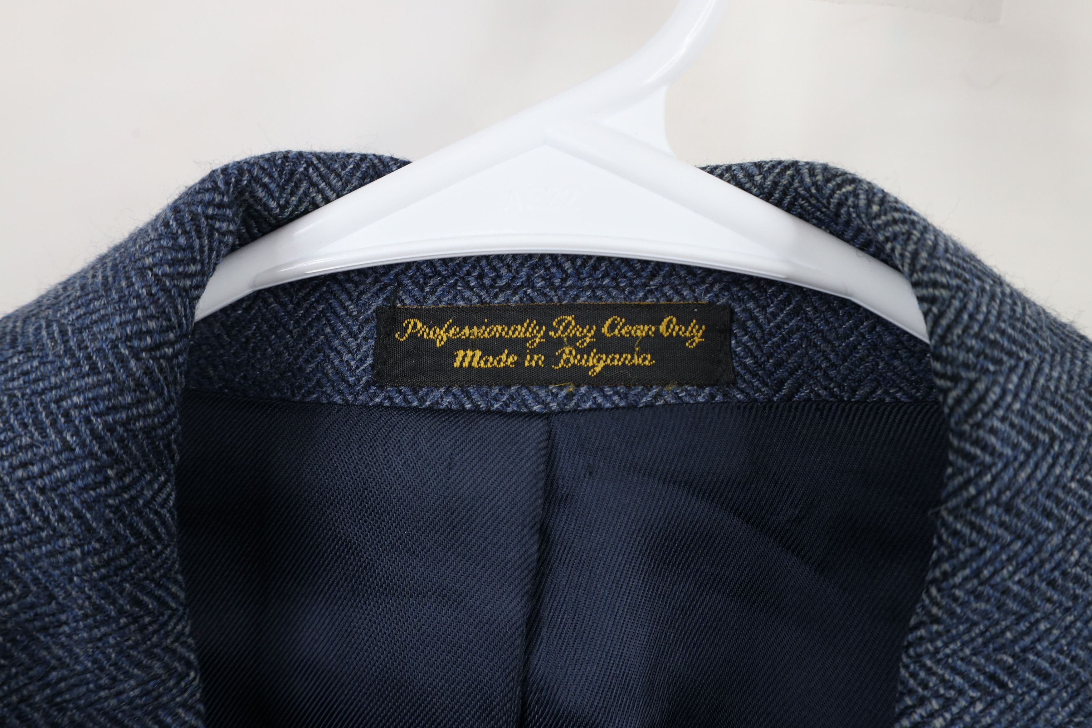 Vintage Vintage 90s Streetwear Herringbone Blazer Suit Coat Jacket Size US XL / EU 56 / 4 - 7 Thumbnail