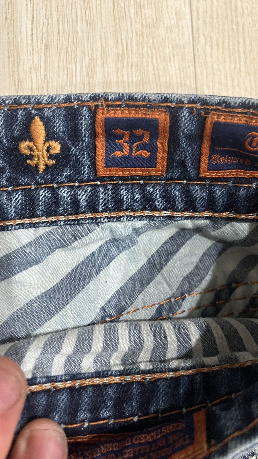 Rock Revival blue and white stitch rock revivals VERY RARE Size US 32 / EU 48 - 5 Thumbnail