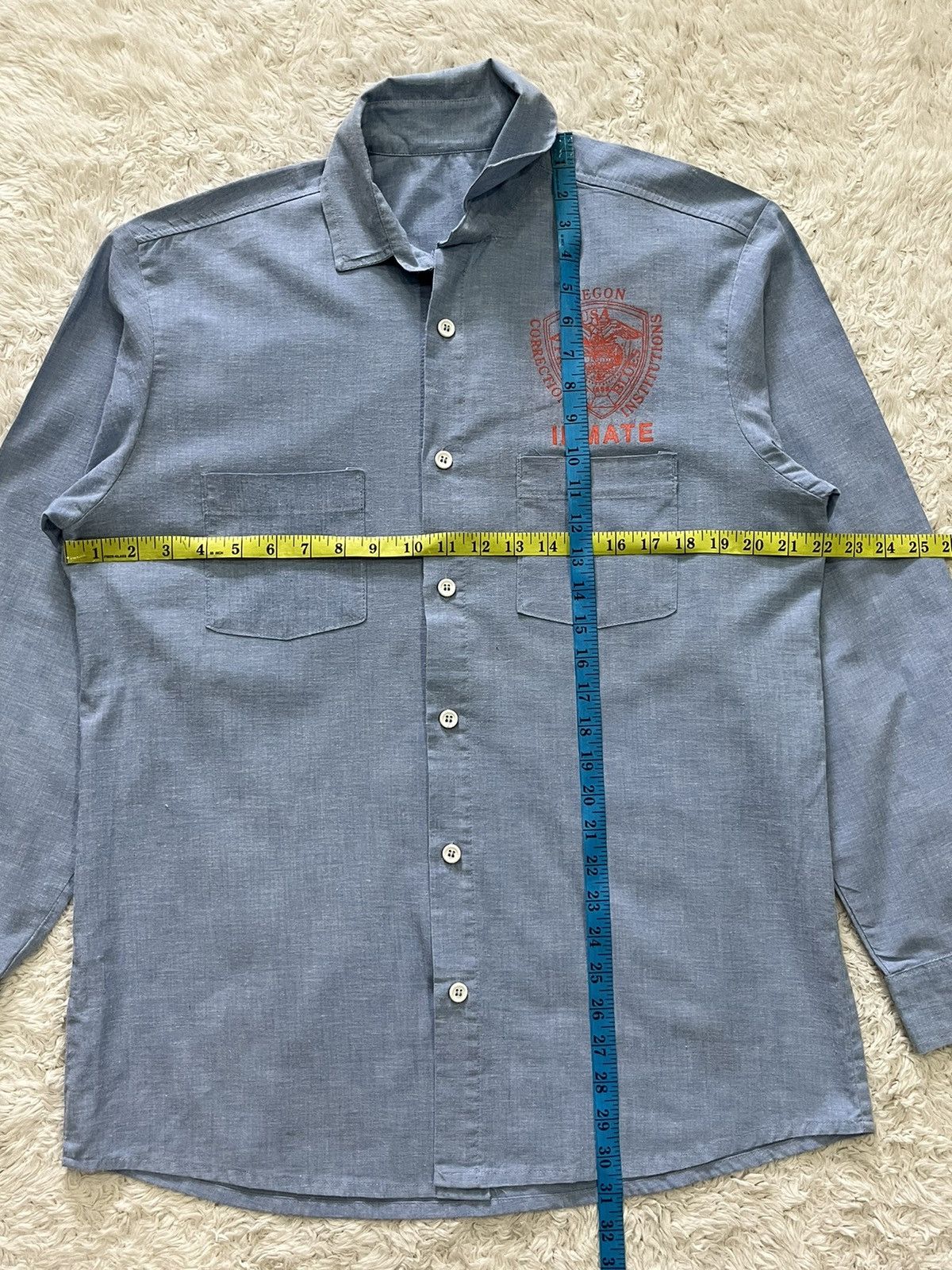 Other vintage inmate prisoner chambray work shirt Size US L / EU 52-54 / 3 - 8 Thumbnail