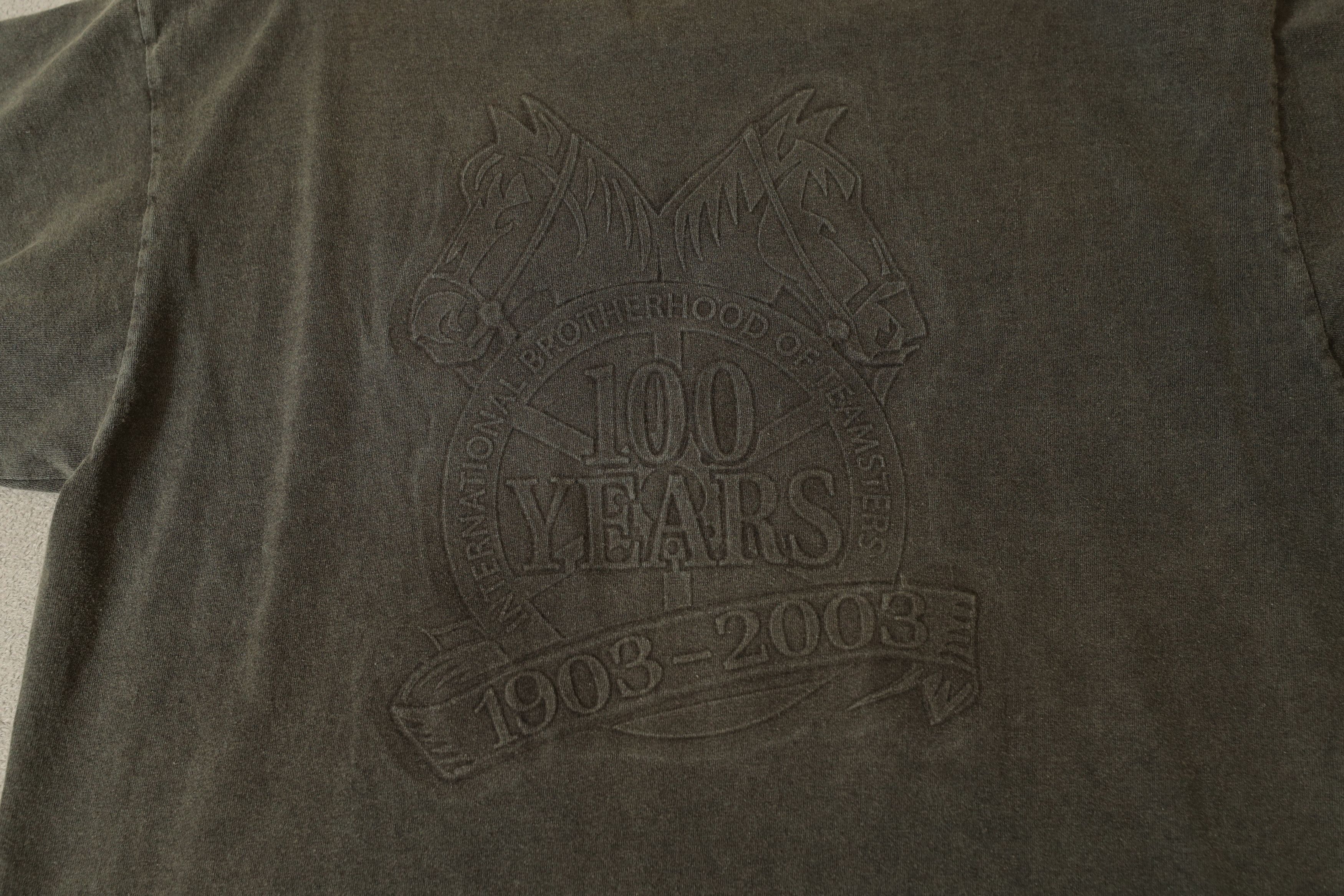 Vintage International Brotherhood of Teamsters 100 Years Tee (L) Size US L / EU 52-54 / 3 - 8 Thumbnail