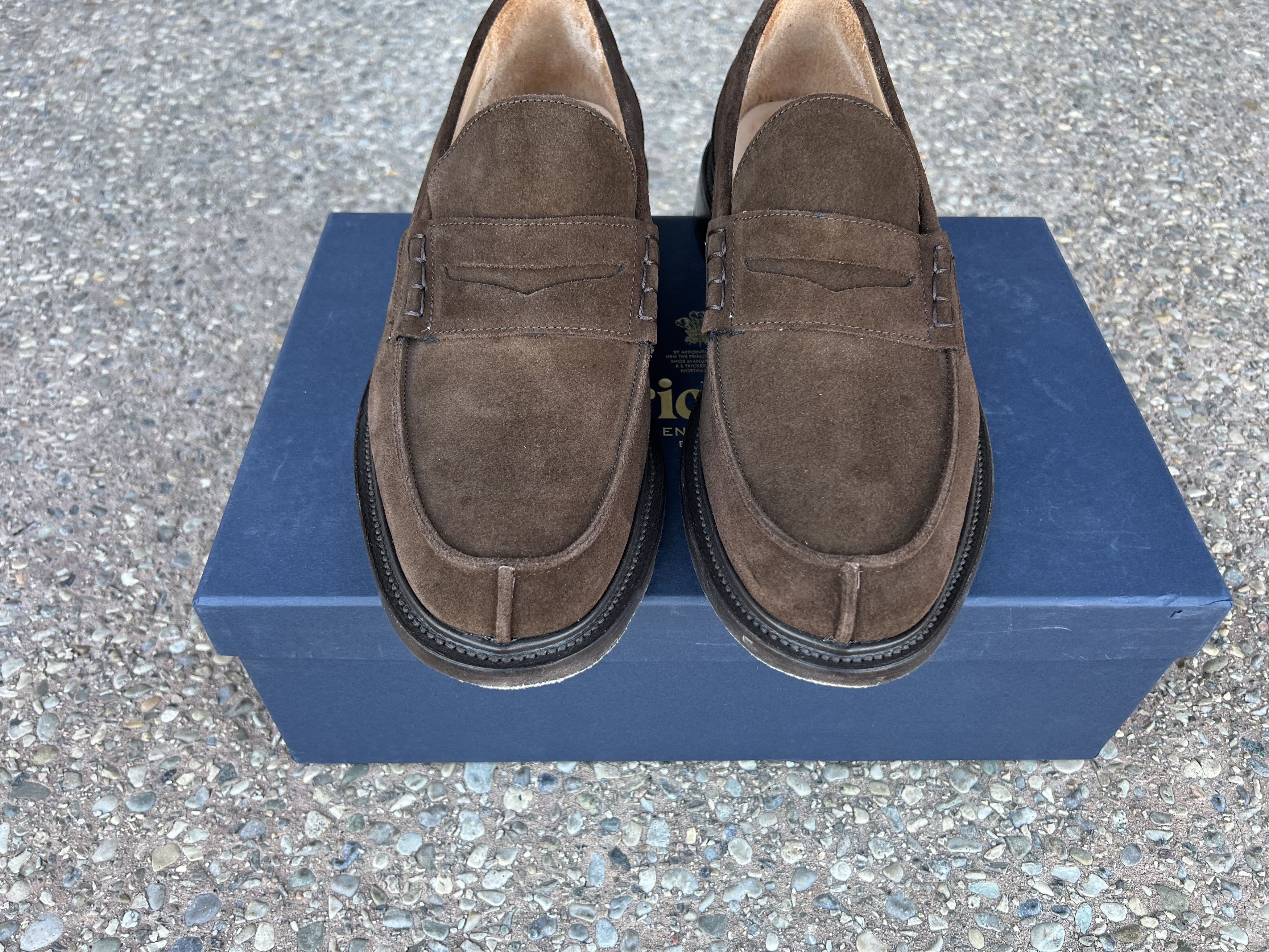 Tricker's Trickers James Penny Loafer - Chocolate Suede UK 11 Size US 12 / EU 45 - 5 Thumbnail