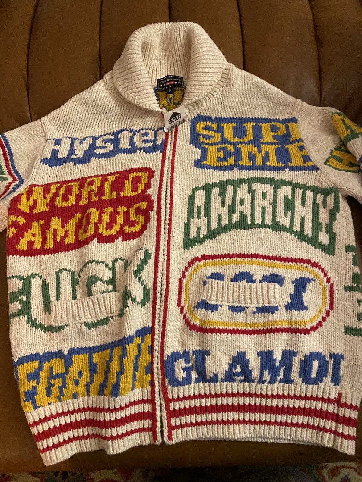 Hysteric Glamour × Supreme Supreme HYSTERIC GLAMOUR Logos Zip Up  