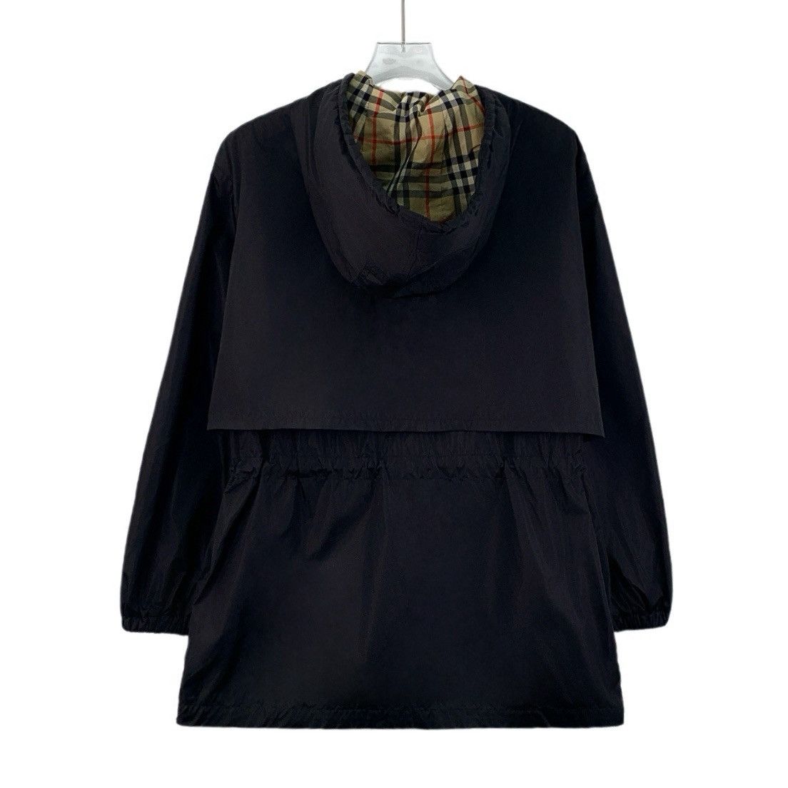 Burberry Burberry Black Hooded Drawstring Zipper Jacket Size XXS / US 00 / IT 34 - 2 Thumbnail