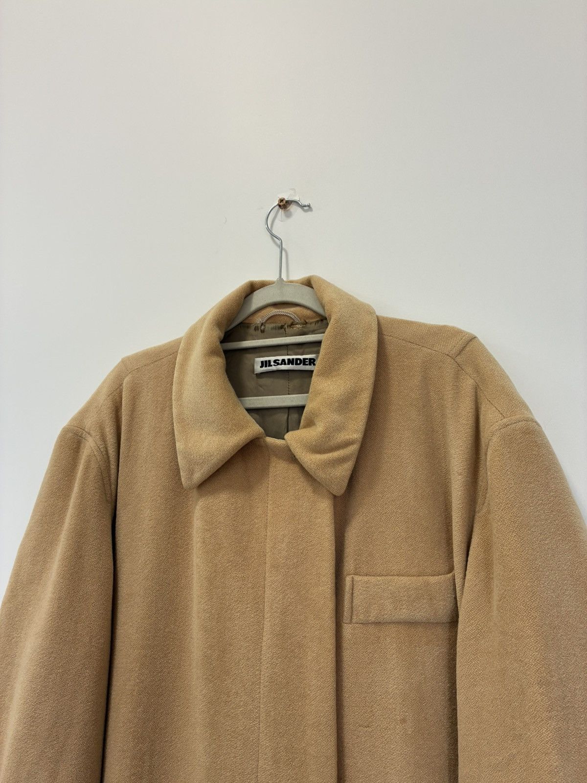 Jil Sander Vintage Made in Italy Jil Sander Camel Wool-Blend Long Coat Size M / US 6-8 / IT 42-44 - 3 Thumbnail