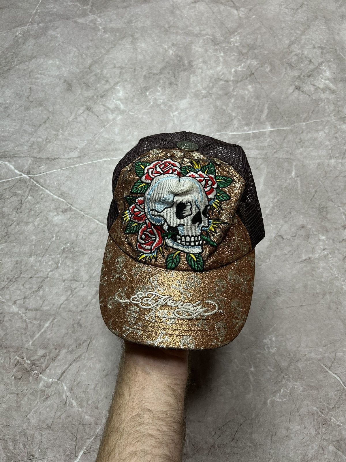 Ed Hardy × Japanese Brand × Vintage Ed Hardy vintage Japanese y2k cap Size ONE SIZE - 1 Thumbnail