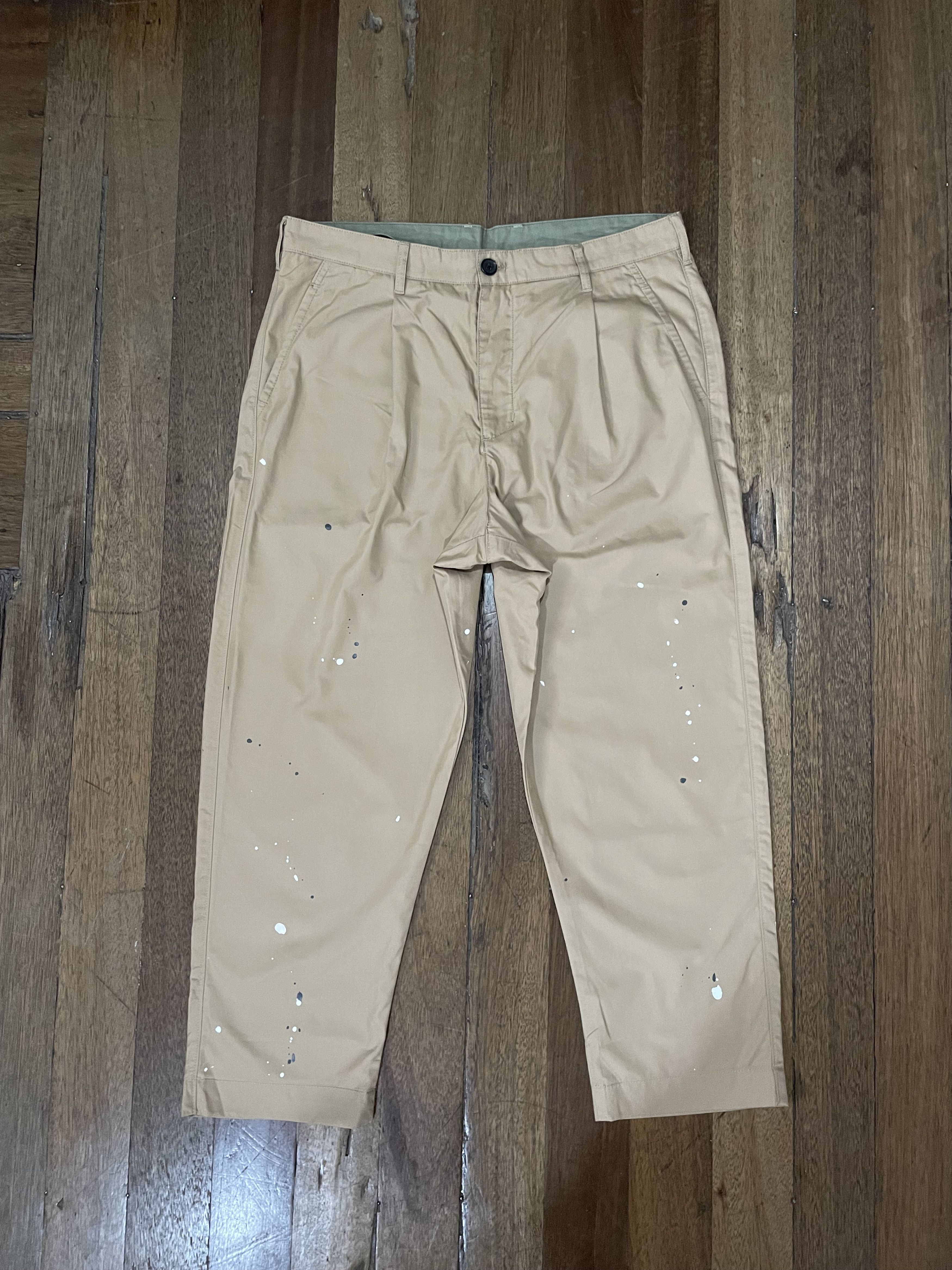 Kolor kolor 20SS paint splat khaki pants iridescent Size US 34 / EU 50 - 1 Thumbnail