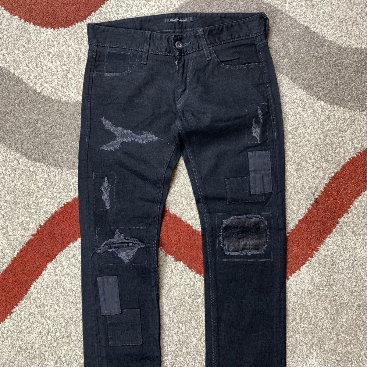 Vanquish Black By Vanquish Ripped Patchwork Skinny Jeans Size US 30 / EU 46 - 2 Thumbnail