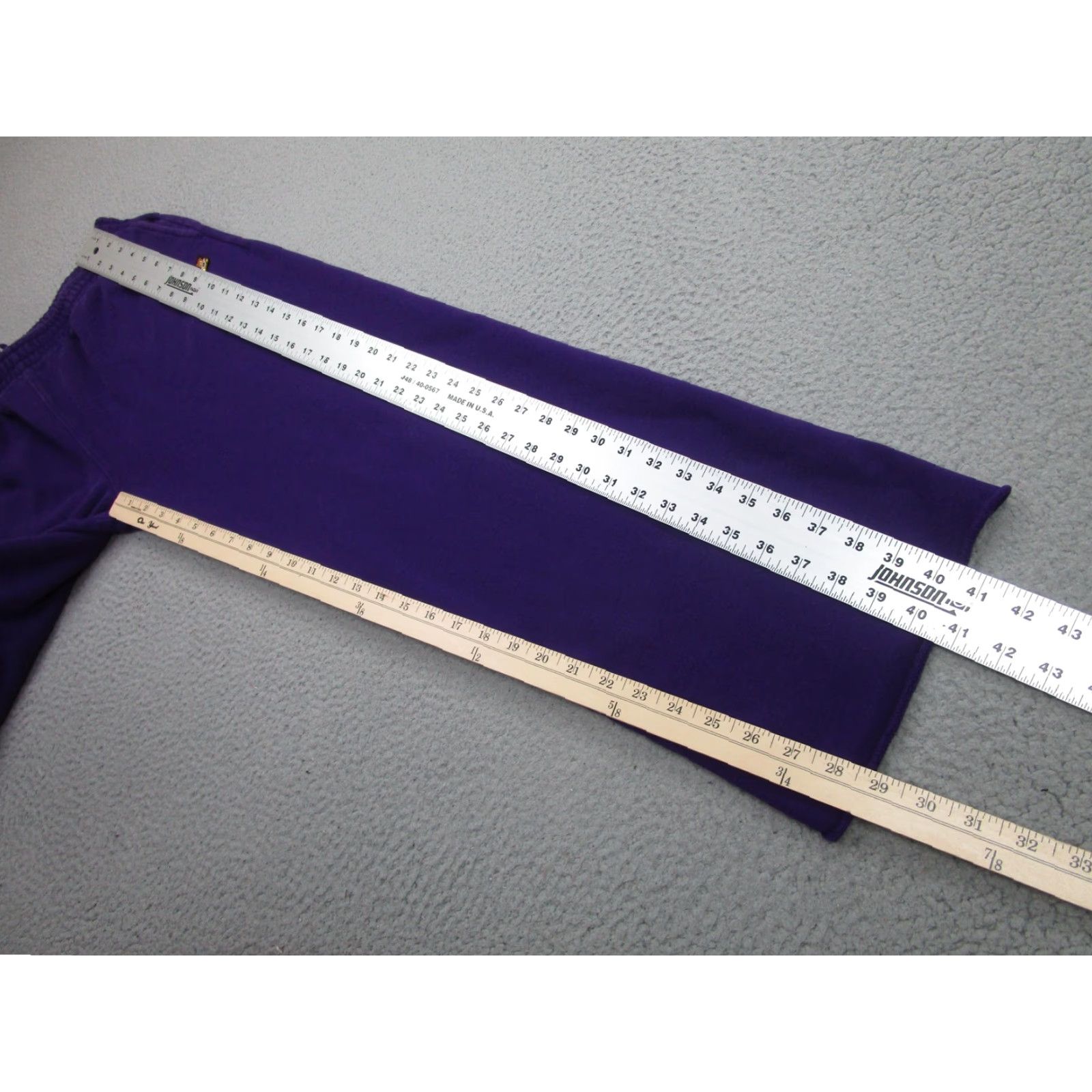 Teddy Fresh Teddy Fresh Sweatpants Mens XL Purple Fleece Pockets Drawstring Elastic Waist Size US 36 / EU 52 - 3 Thumbnail