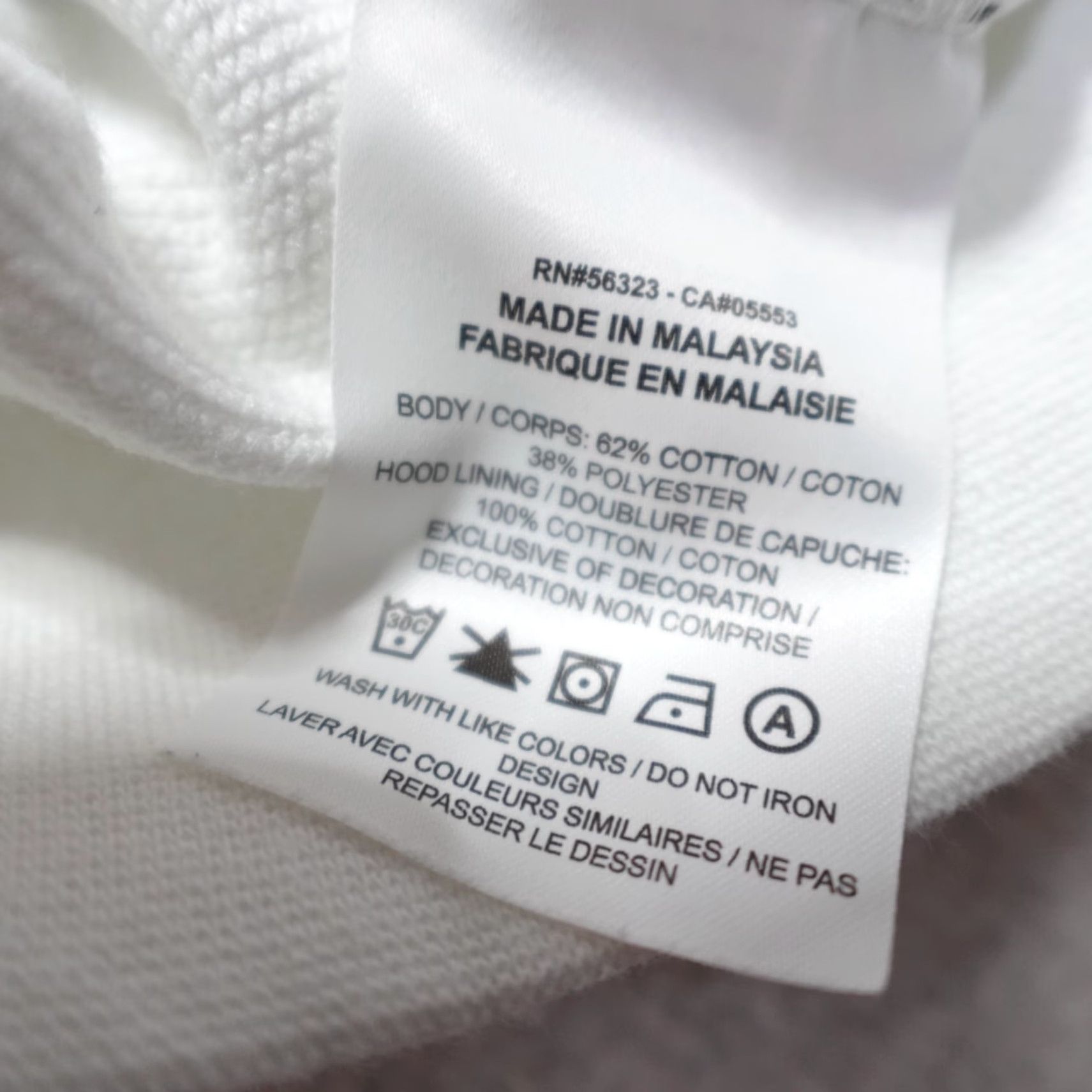 Jordan Brand Air Jordan Hoodie Small White Double Sided Mens S Pullover Pocket Embroidered Solid Size US S / EU 44-46 / 1 - 3 Thumbnail