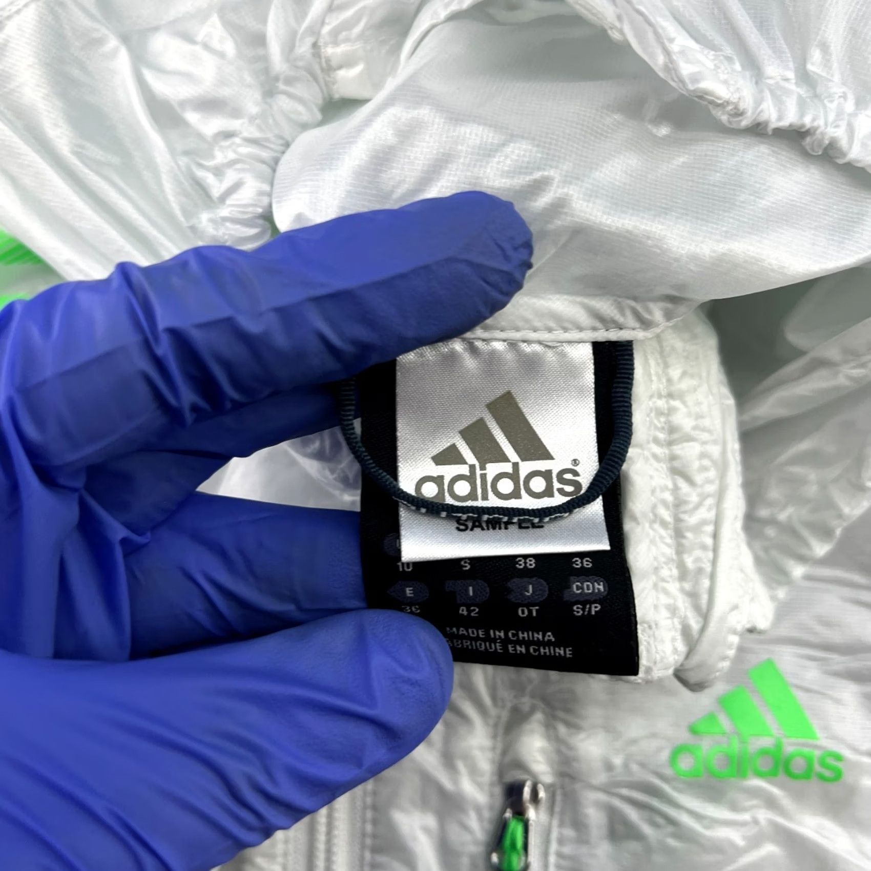 Adidas Adidas Terrex Windbeaker Jacket Small White Clear Running Lightweight Packable Size US S / EU 44-46 / 1 - 5 Thumbnail