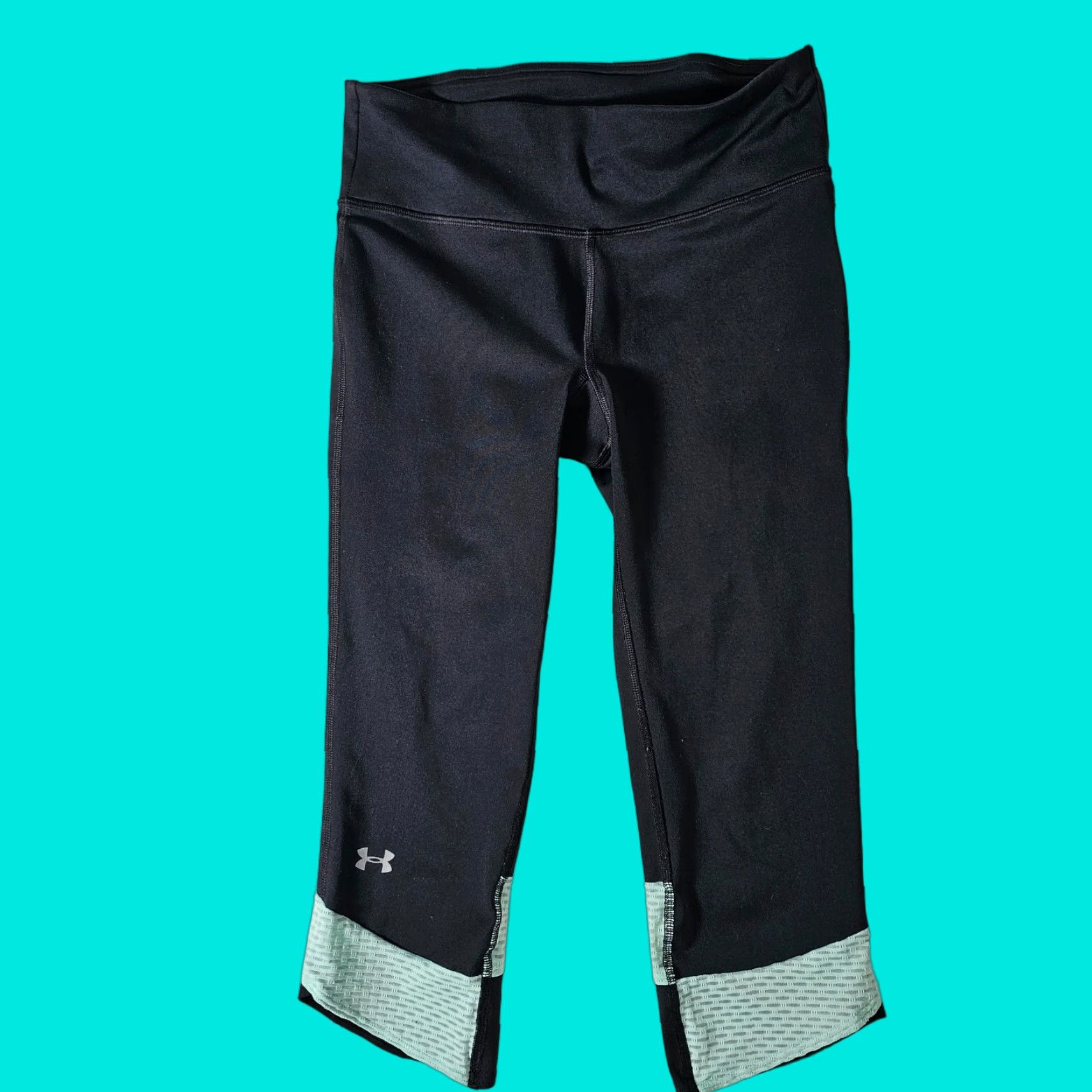 Under Armour Under Armour Capri Pants Women's Small Fly-By Compression Back Zipper Black Size 32" / US 10 / IT 46 - 1 Thumbnail