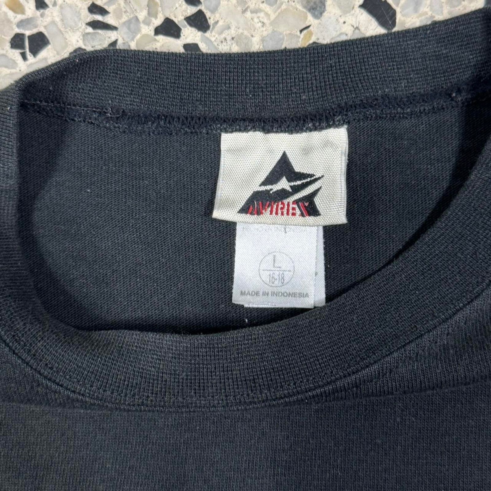 Avirex × Vintage VINTAGE Y2K AVIREX LOGO THERMAL L/S TEE: Size US L / EU 52-54 / 3 - 4 Thumbnail