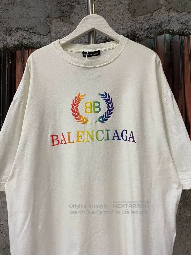Balenciaga Balenciaga Colorful Wheat Short Sleeve Size US M / EU 48-50 / 2 - 2 Thumbnail