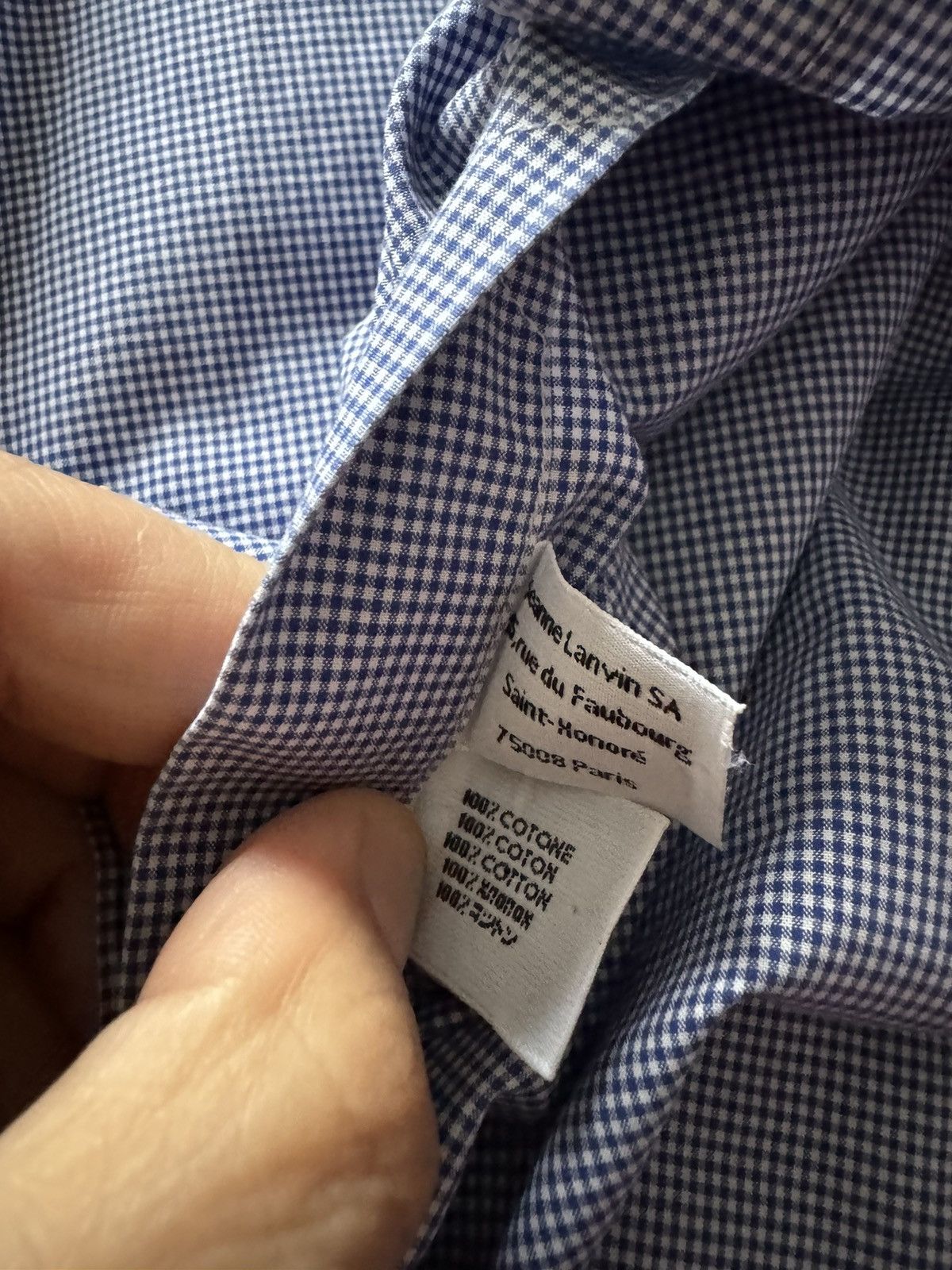 Lanvin LANVIN men shirt SEE REAL TAPE MEASUREMENTS IN PHOTOS Size US L / EU 52-54 / 3 - 19 Thumbnail