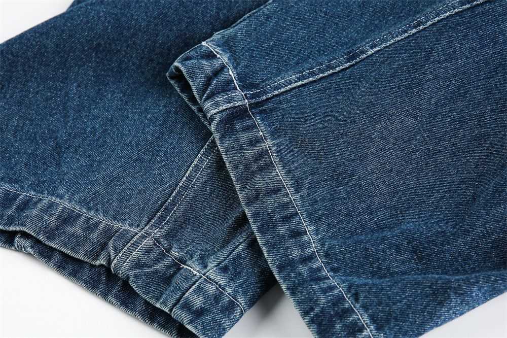 Jean Men's loose wide-leg handsome washed ripped scimitar jeans Size US 32 / EU 48 - 6 Thumbnail