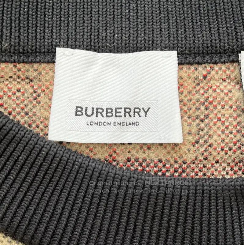 Burberry Burberry Brown Check Knit Sweater. Size L / US 10 / IT 46 - 6 Thumbnail