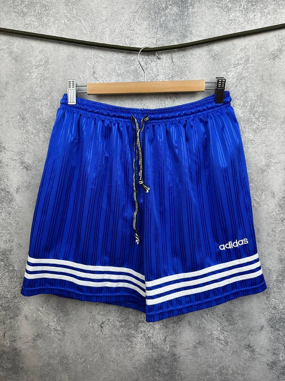 Adidas Made in England Vintage 90s Blue 3-Stripes Shorts