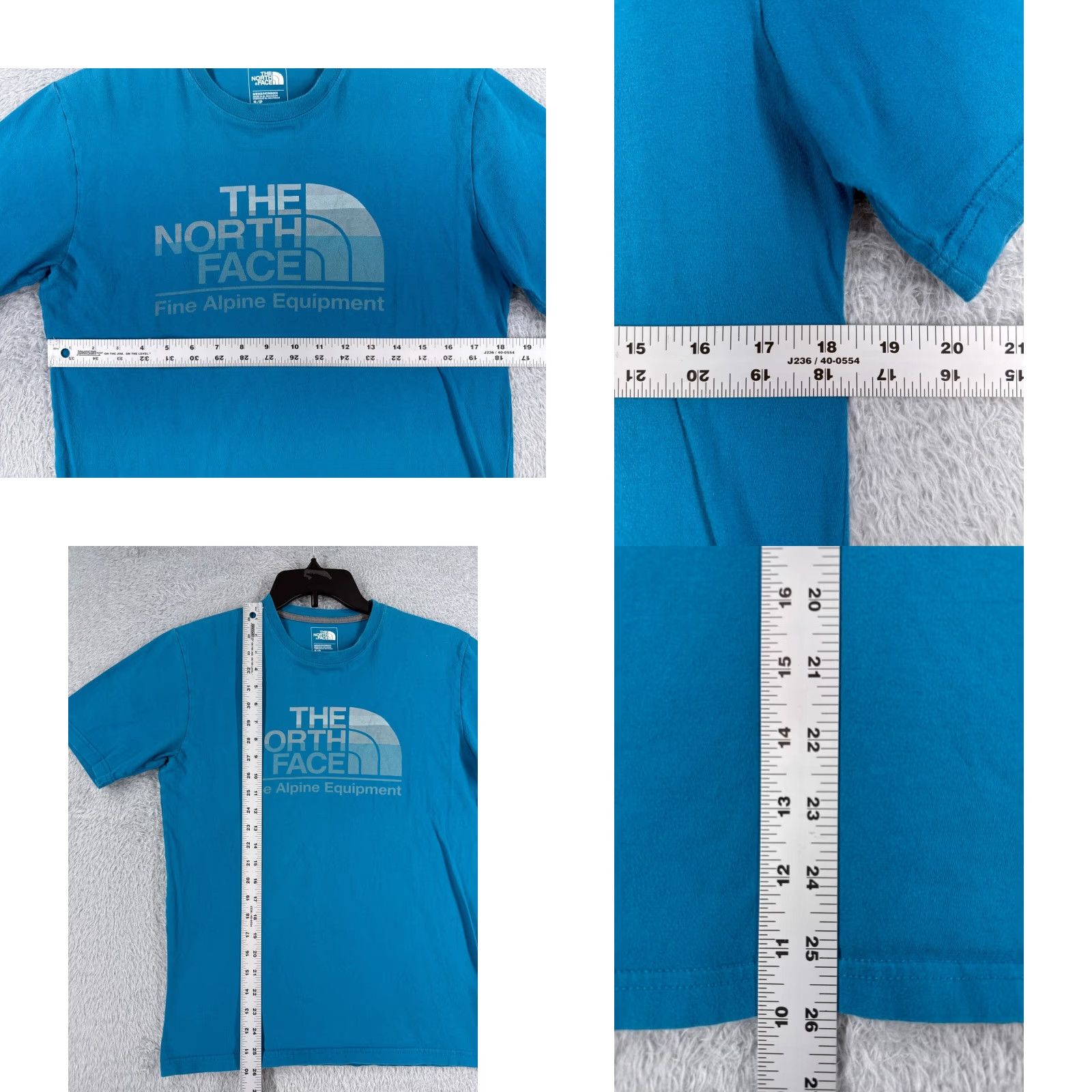 The North Face The North Face Shirt Men S Blue Short Sleeve Crew Neck Logo All Seasons Breathable Regular Fit Size US S / EU 44-46 / 1 - 8 Thumbnail