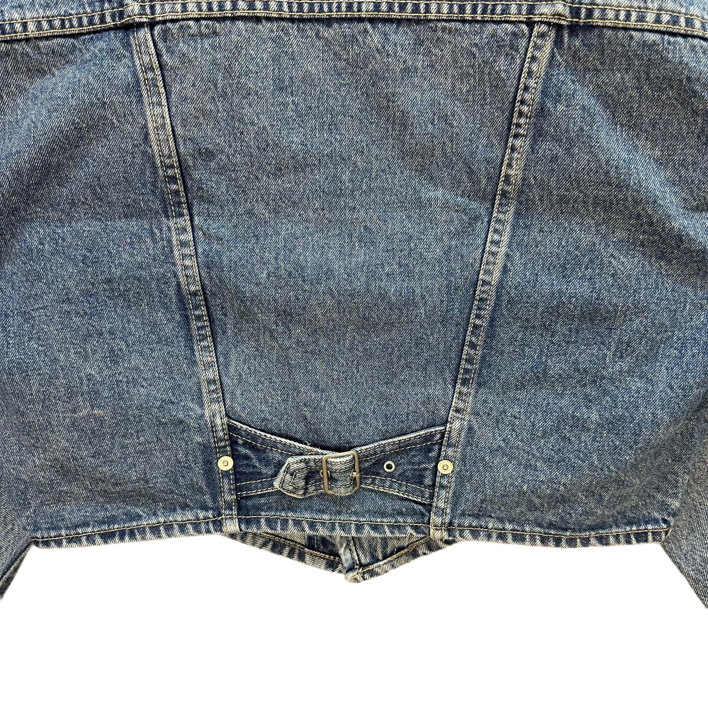 Japanese Brand Vintage Denim Jacket Nice Design #A2-0031 Size M / US 6-8 / IT 42-44 - 13 Thumbnail