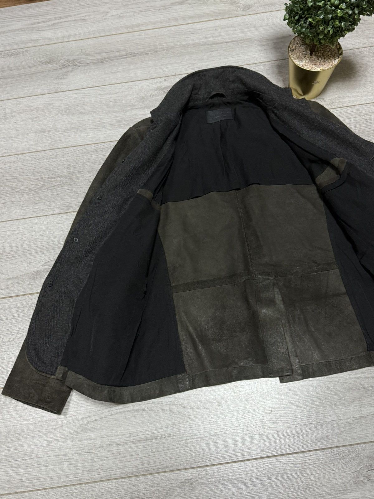 Allsaints Allsaints Keanu Reeves survey faded leather jacket blazer Size US XL / EU 56 / 4 - 10 Thumbnail