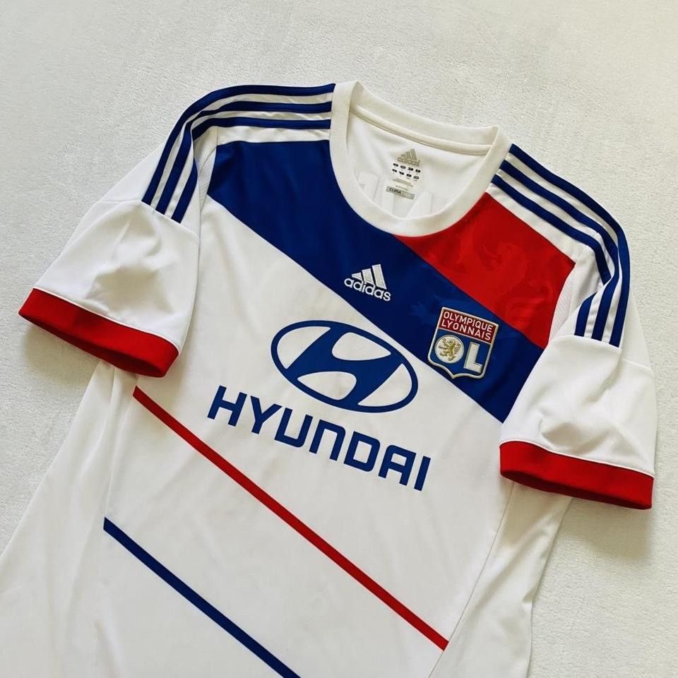 Adidas Lyon Lacazette 2012 13 home Ligue 1 jersey Size US L / EU 52-54 / 3 - 6 Thumbnail