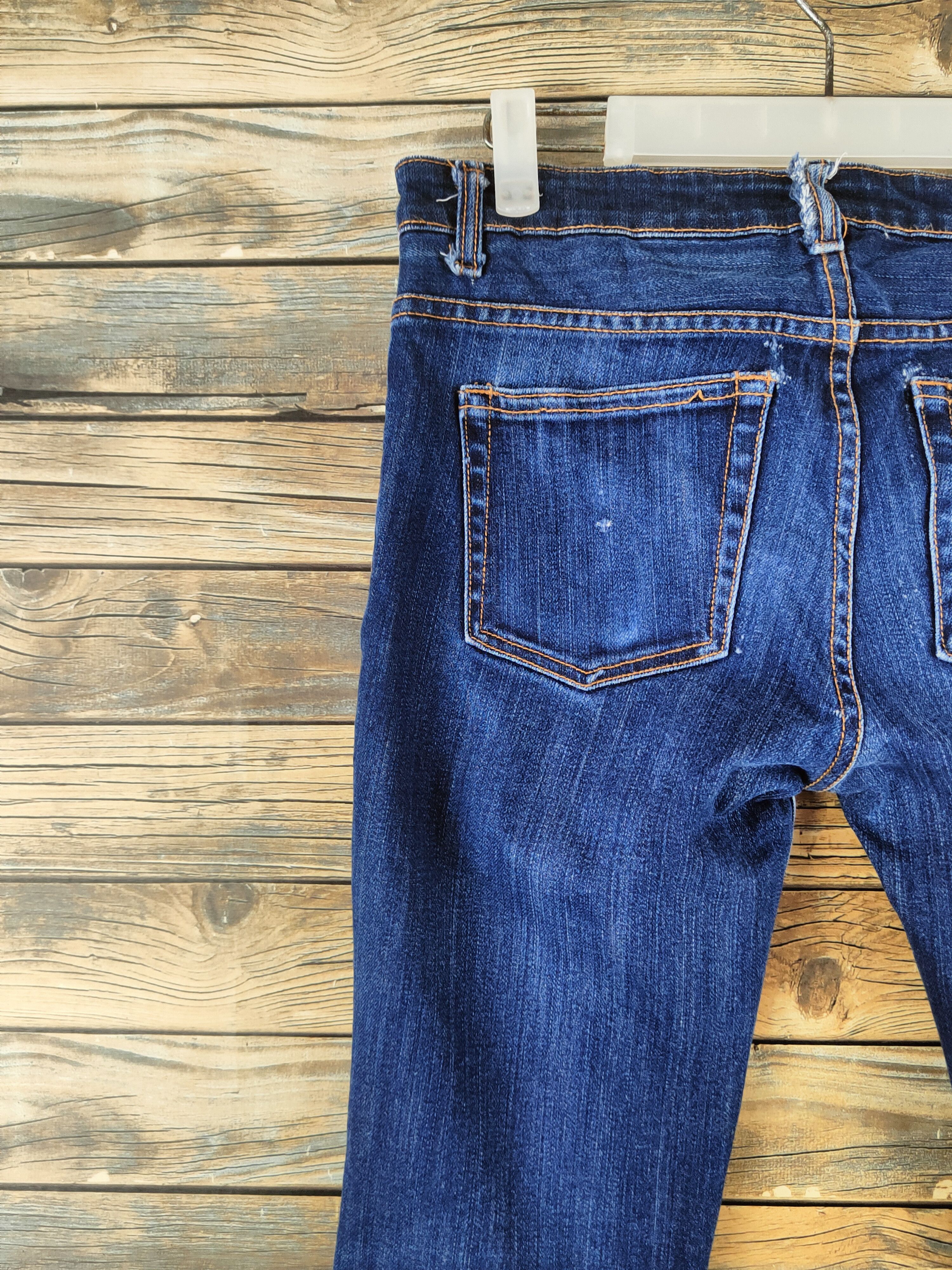 Ovadia & Sons Ovadia & Sons Blue Distressed Ripped Jeans #S2913 Size US 31 - 8 Thumbnail