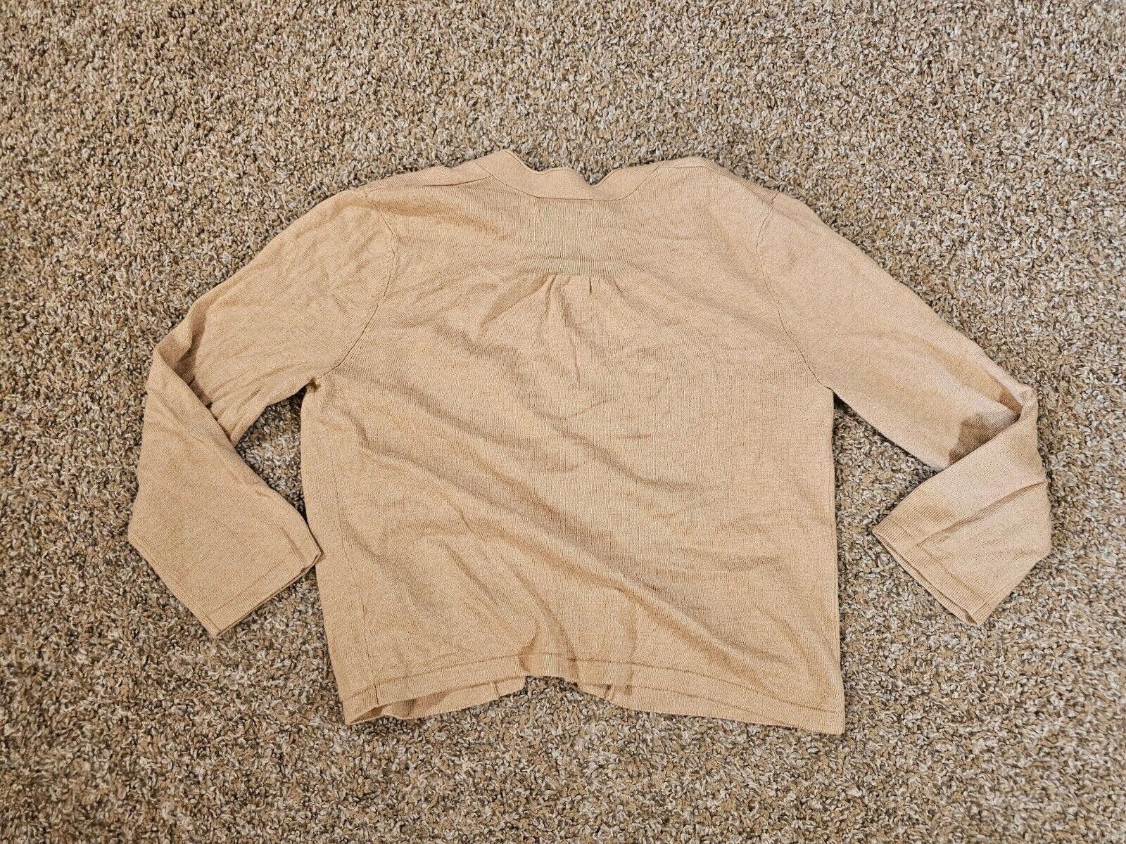 Old Navy Old Navy Womens Medium Cardigan Sweater Neutral Beige Tan Size M / US 6-8 / IT 42-44 - 9 Thumbnail
