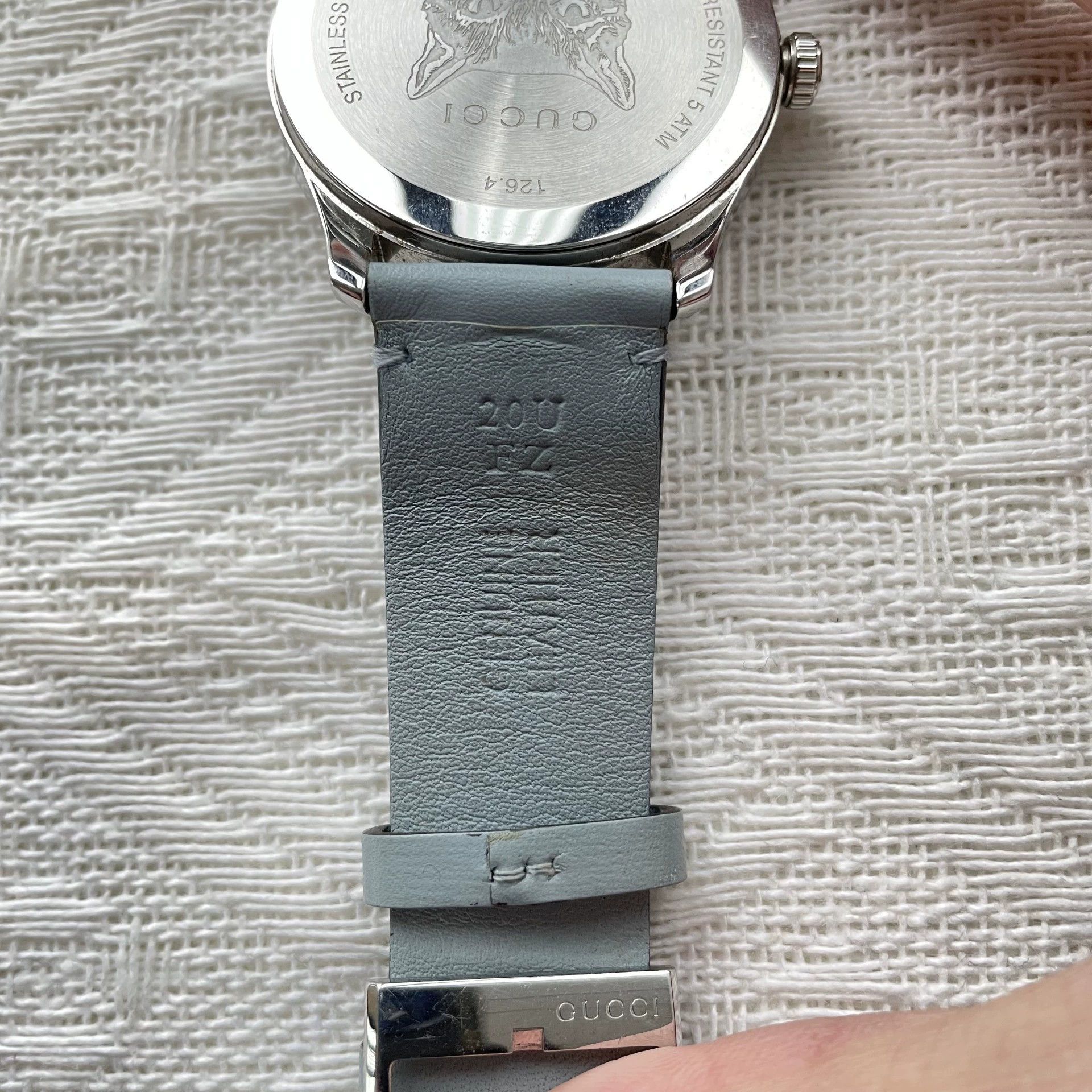 Gucci Gucci G-Eternity Quartz 95 New Unisex 38mm Leather Size ONE SIZE - 6 Thumbnail