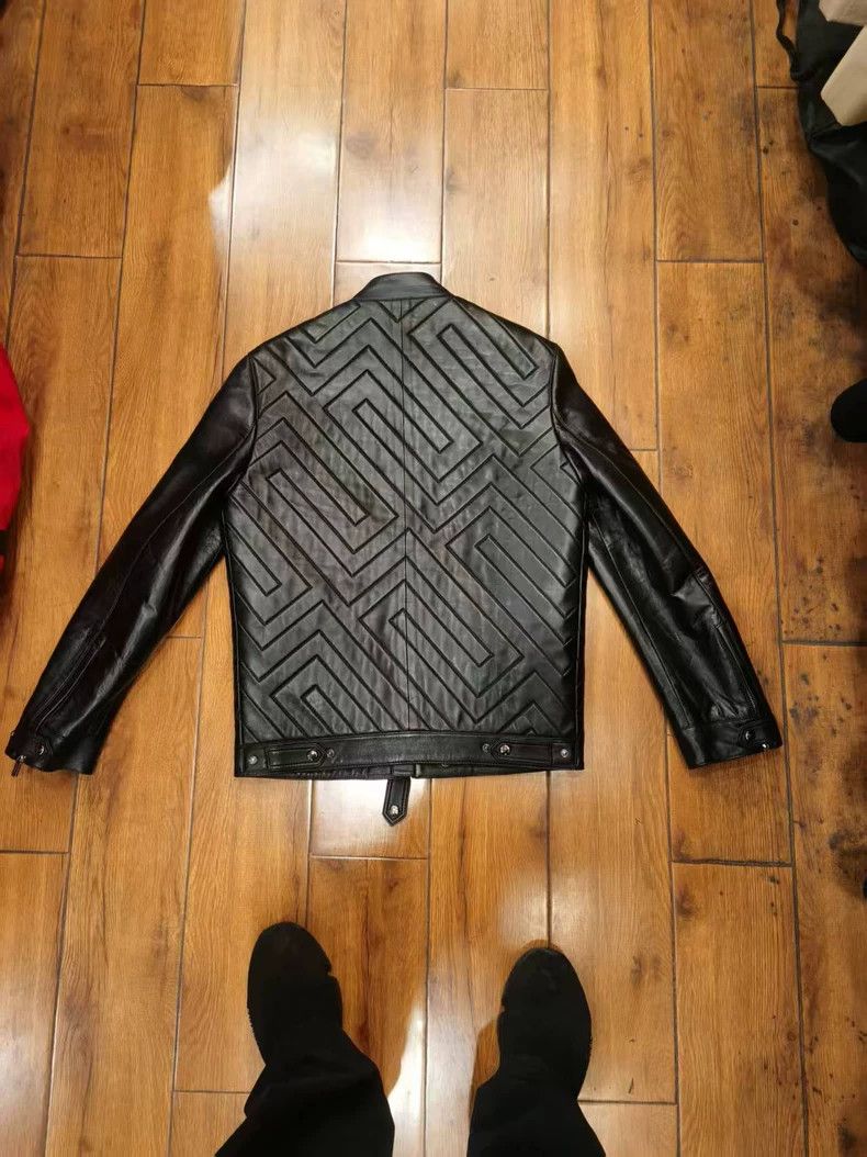 Versace Versace Black Nappa lambskin classic paper jacket Size US S / EU 44-46 / 1 - 2 Thumbnail