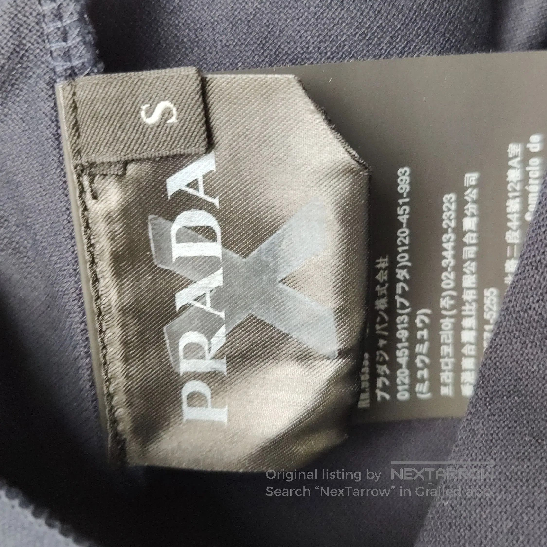 Prada Color Block Cotton Polo Shirt .