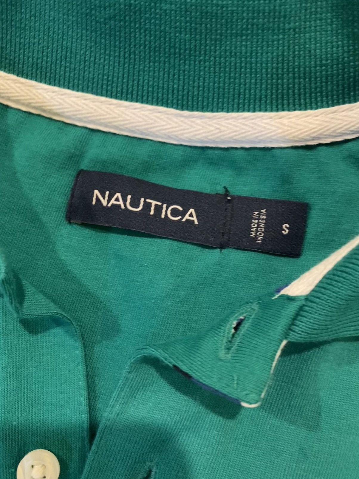 Nautica Nautica Green Horizontal Stripe Polo Size US M / EU 48-50 / 2 - 2 Thumbnail