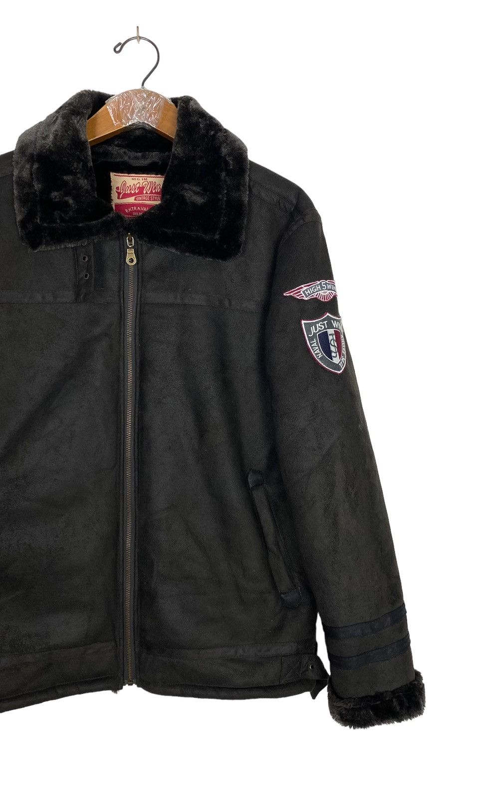 Japanese Brand Rare‼️ Shearling Jacket Just Win Size US M / EU 48-50 / 2 - 4 Thumbnail