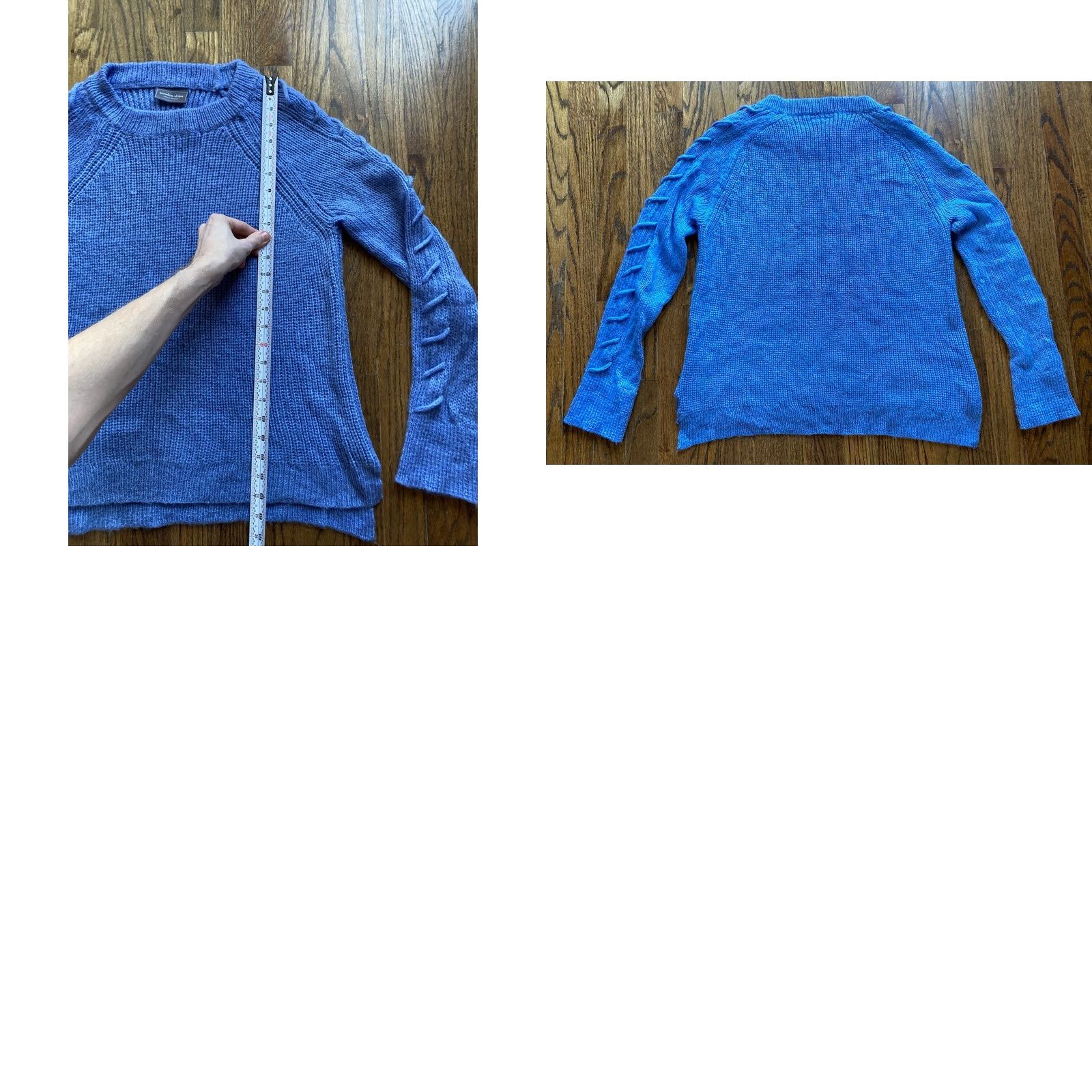 Vintage Wooden Ships Sweater Womens Medium Blue Mohair Blend Knit Pullover Size M / US 6-8 / IT 42-44 - 8 Thumbnail