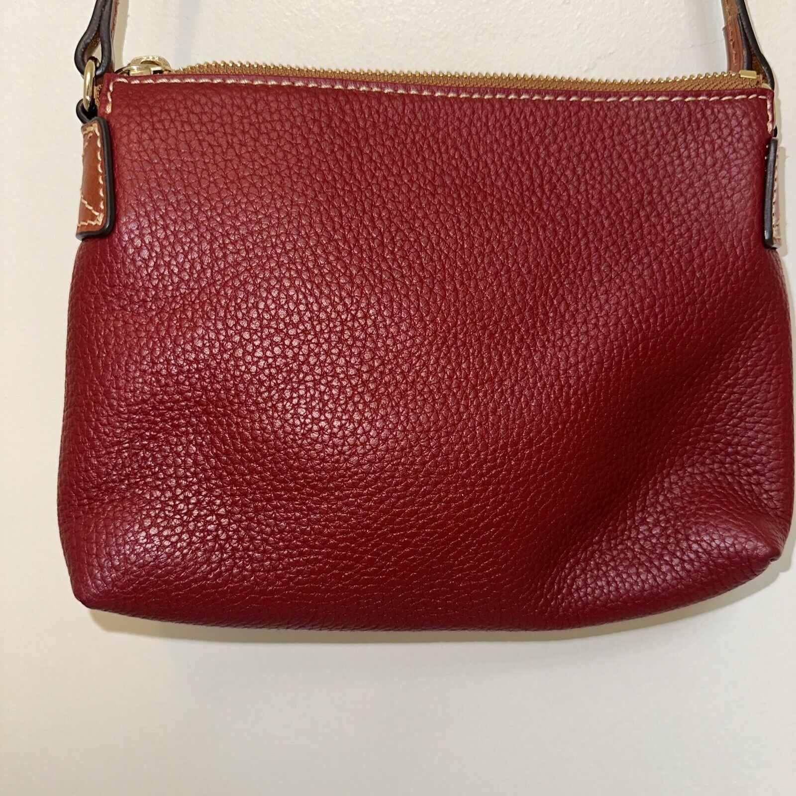 Dooney & Bourke Dooney & Bourke Pebble Leather Ginger Pouchette Crossbody Size ONE SIZE - 5 Thumbnail