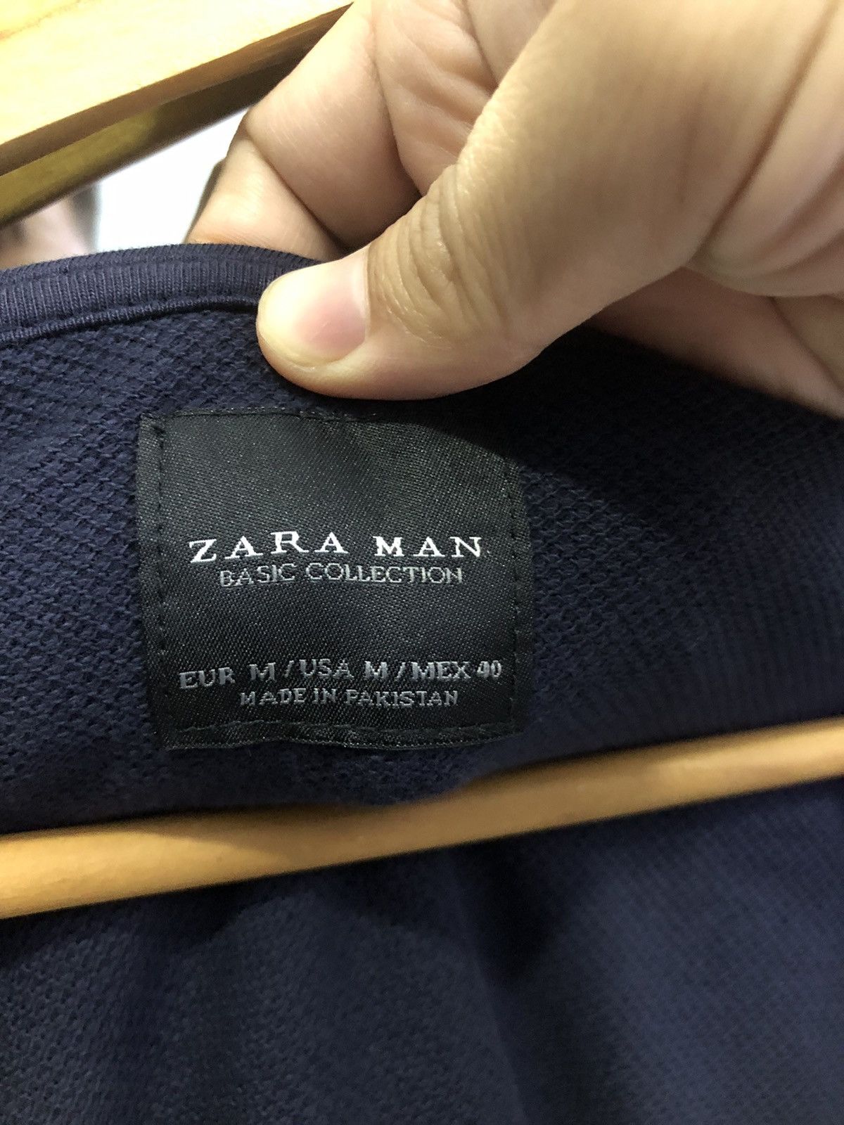Zara Zara Man Basic Navy Zip Hoodie Basic Collection Size US M / EU 48-50 / 2 - 7 Thumbnail